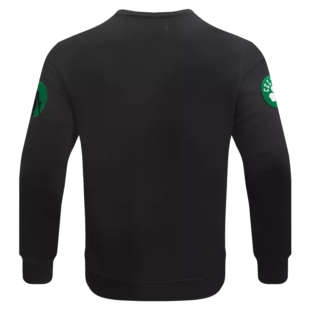 Pro Standard Men's NBA Boston Celtics Old English Crewneck - Black - BLACK