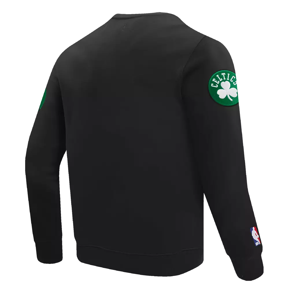 Pro Standard Men's NBA Boston Celtics Old English Crewneck - Black - BLACK