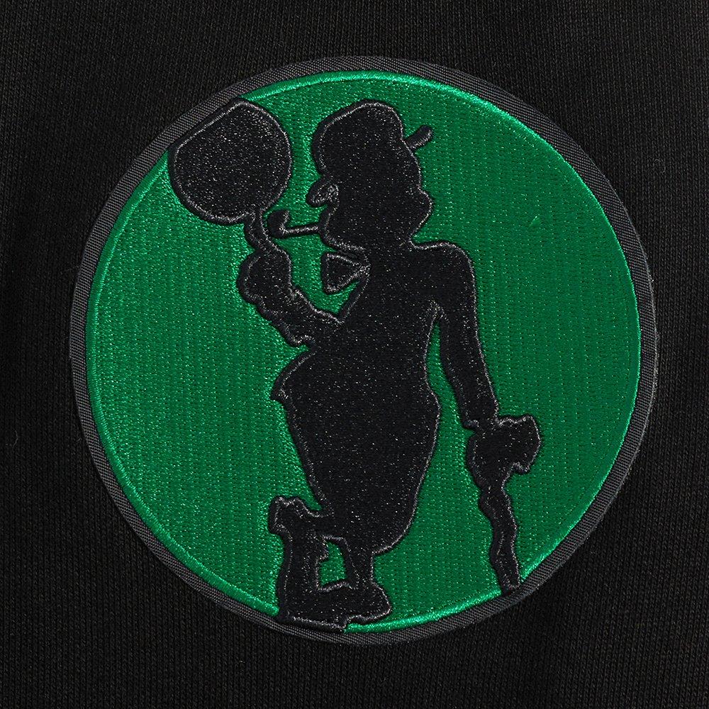 Pro Standard Men's NBA Boston Celtics Old English Crewneck -Black - BLACK Thumbnail View 6