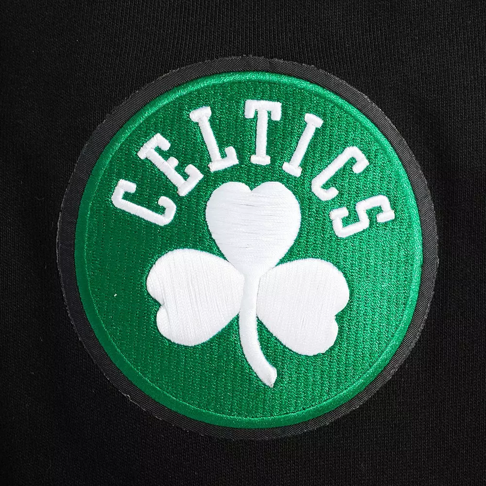Pro Standard Men's NBA Boston Celtics Old English Crewneck -Black - BLACK