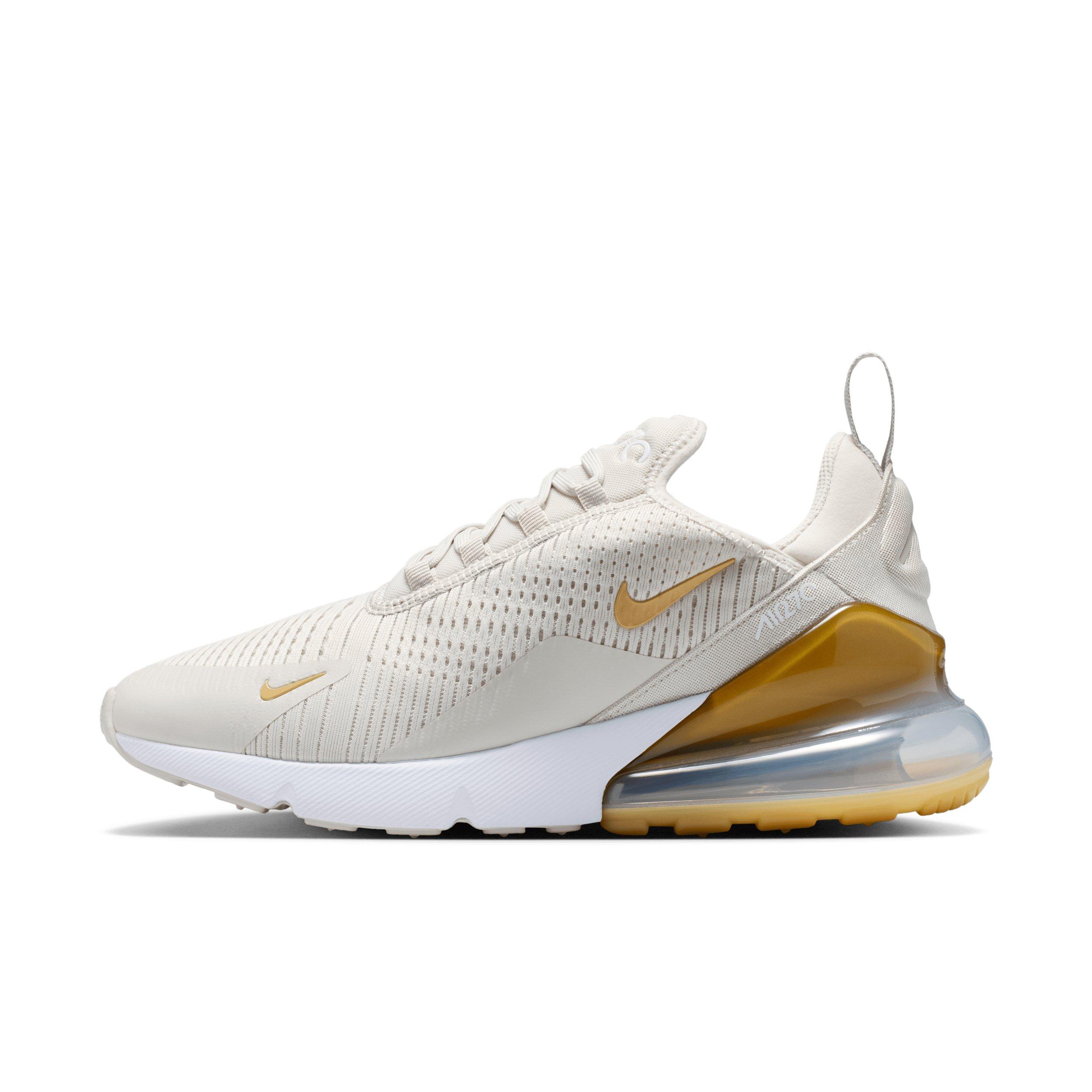 Nike Air Max 270 "Light Bone/White/Metallic Gold" Women's Shoe - BEIGE/WHITE/GOLD Thumbnail View 2