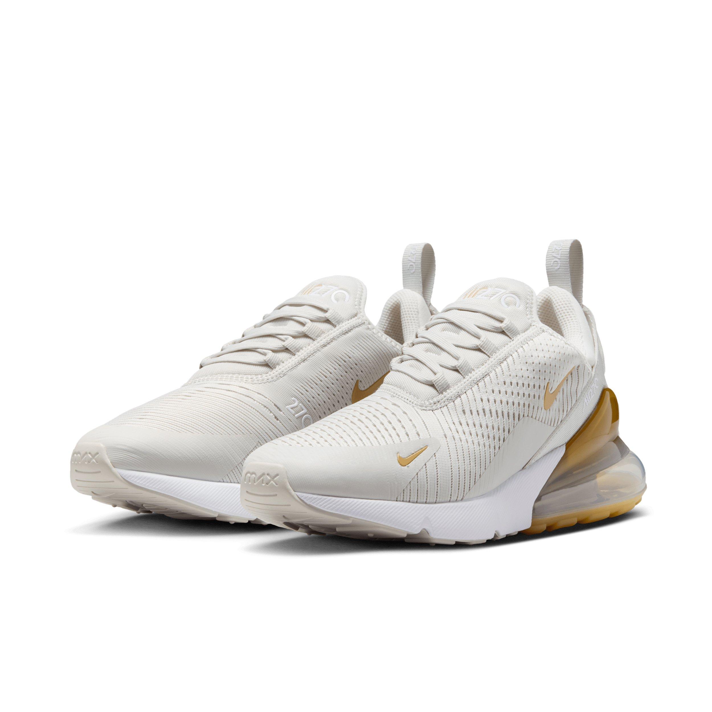 Nike Air Max 270 "Light Bone/White/Metallic Gold" Women's Shoe - BEIGE/WHITE/GOLD Thumbnail View 3