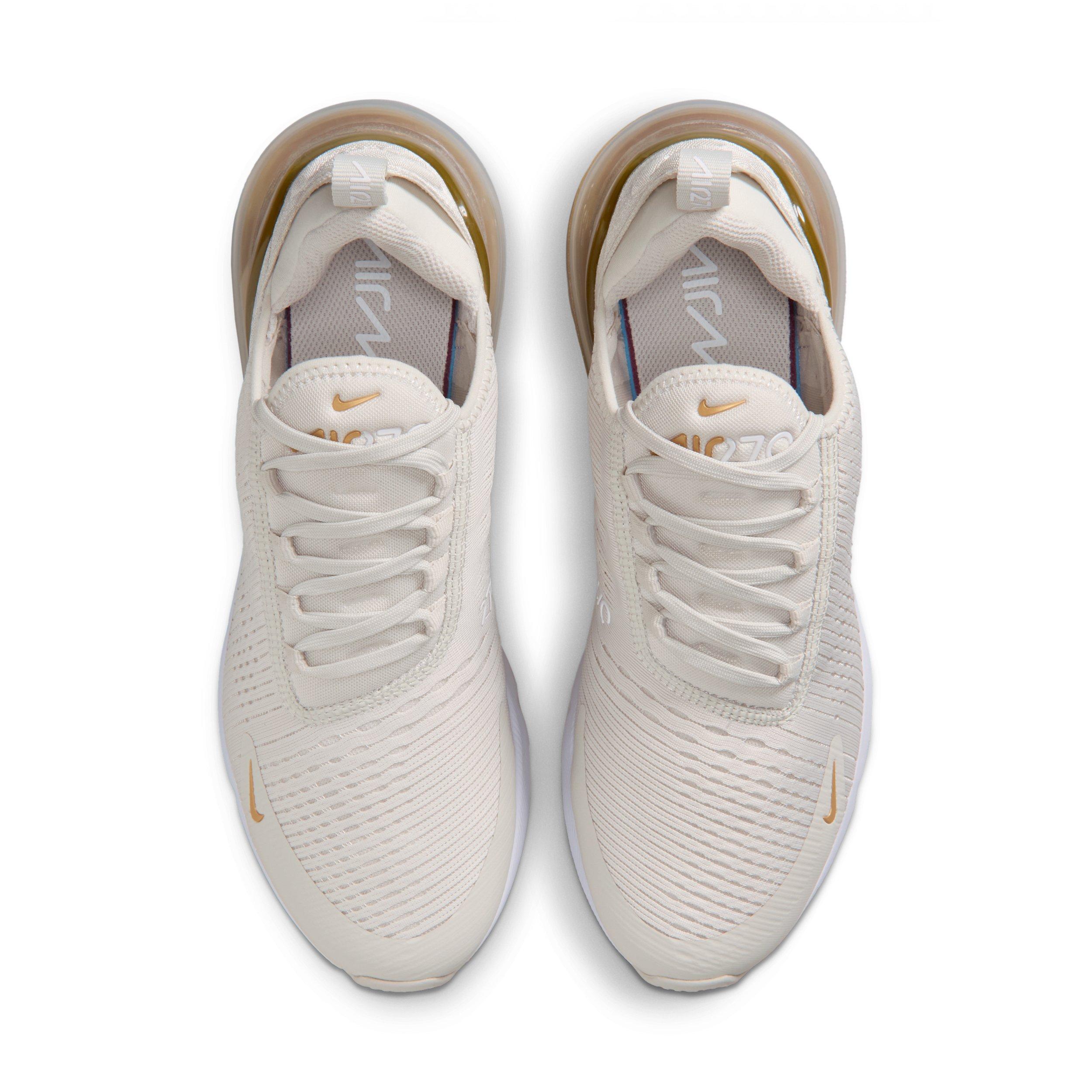 Nike Air Max 270 "Light Bone/White/Metallic Gold" Women's Shoe - BEIGE/WHITE/GOLD Thumbnail View 4