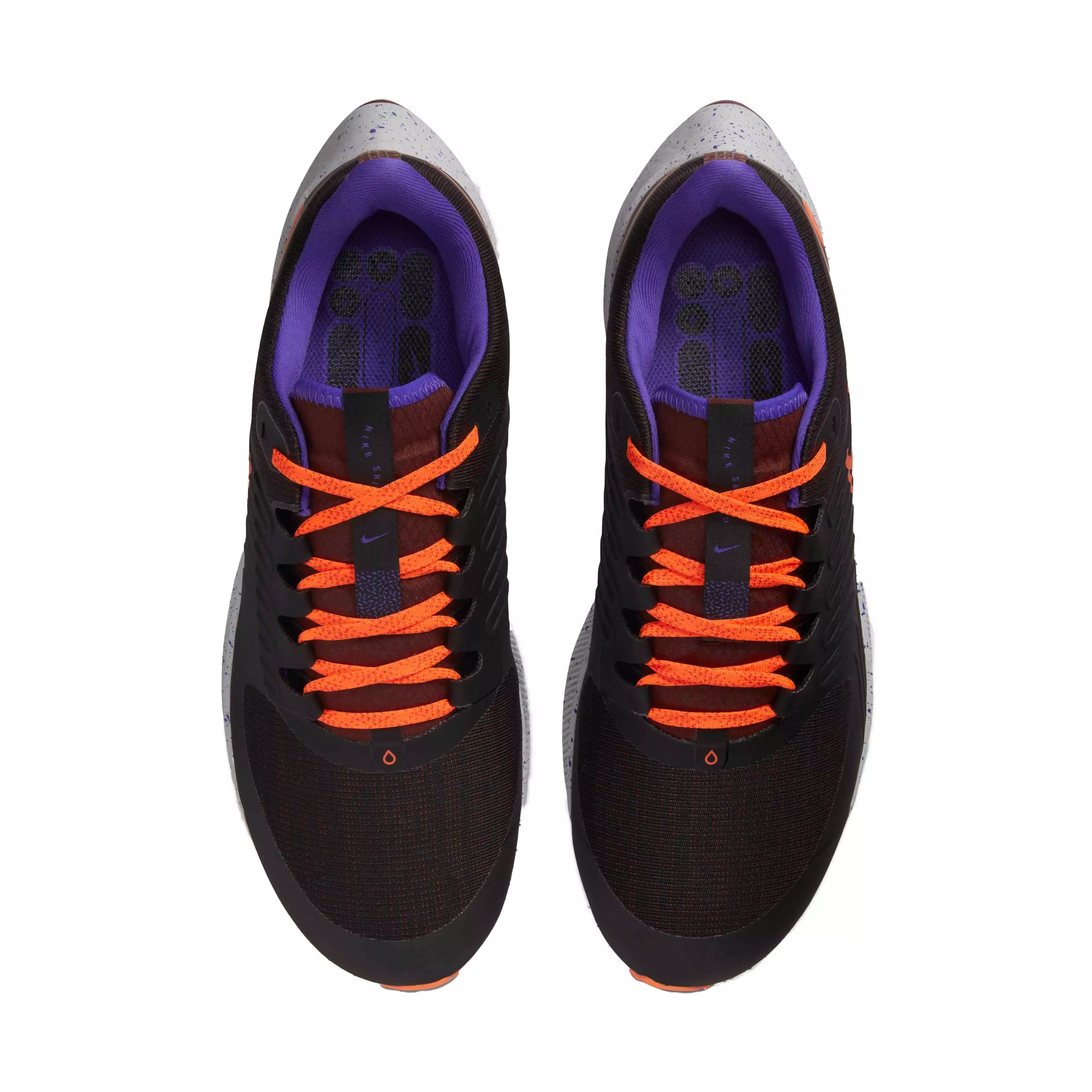 Nike Air Zoom Pegasus 38 Shield "Black/Orange/Total Orange/Bronze Eclipse" Men's Weatherized Road Running Shoe - BLACK