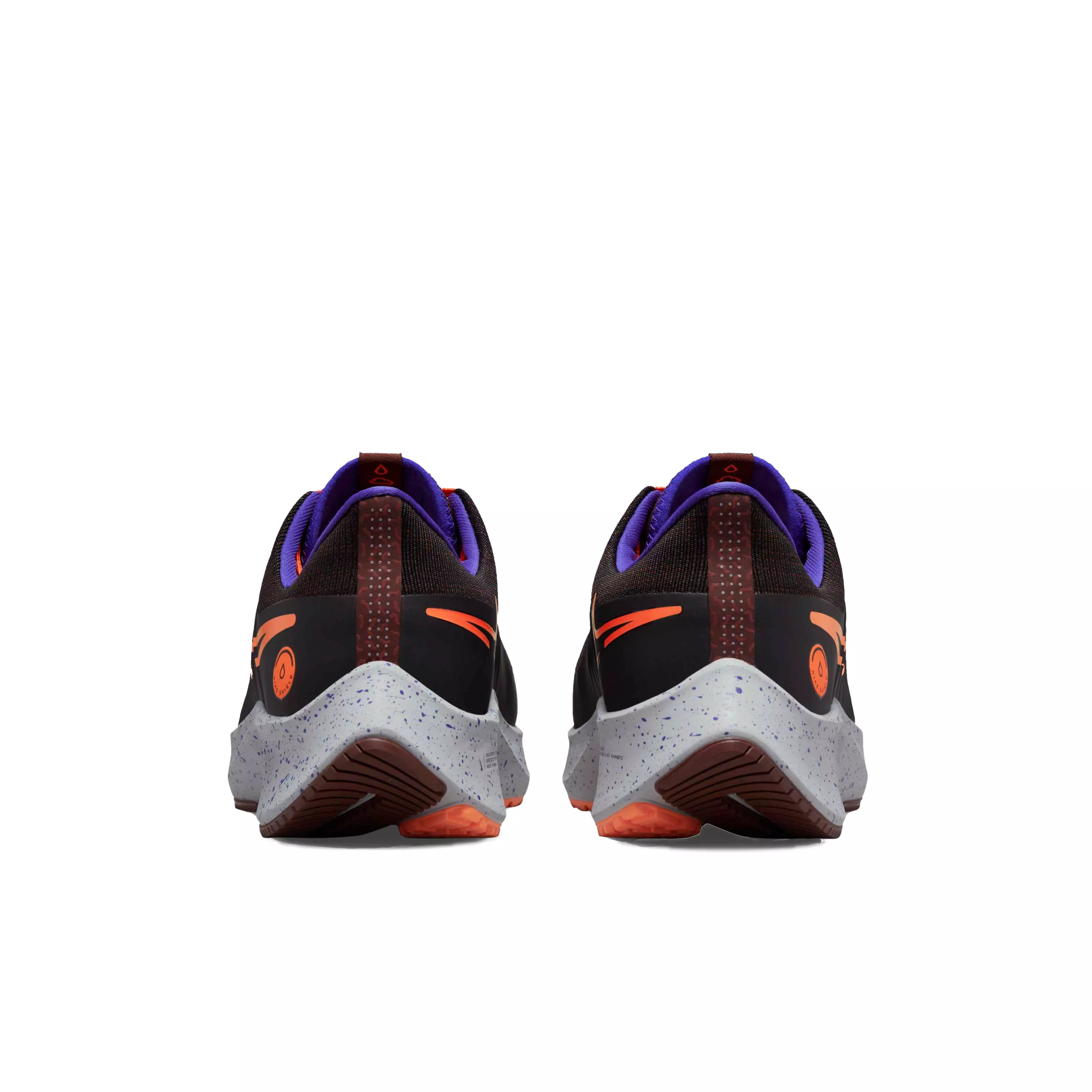 Nike Air Zoom Pegasus 38 Shield "Black/Orange/Total Orange/Bronze Eclipse" Men's Weatherized Road Running Shoe - BLACK