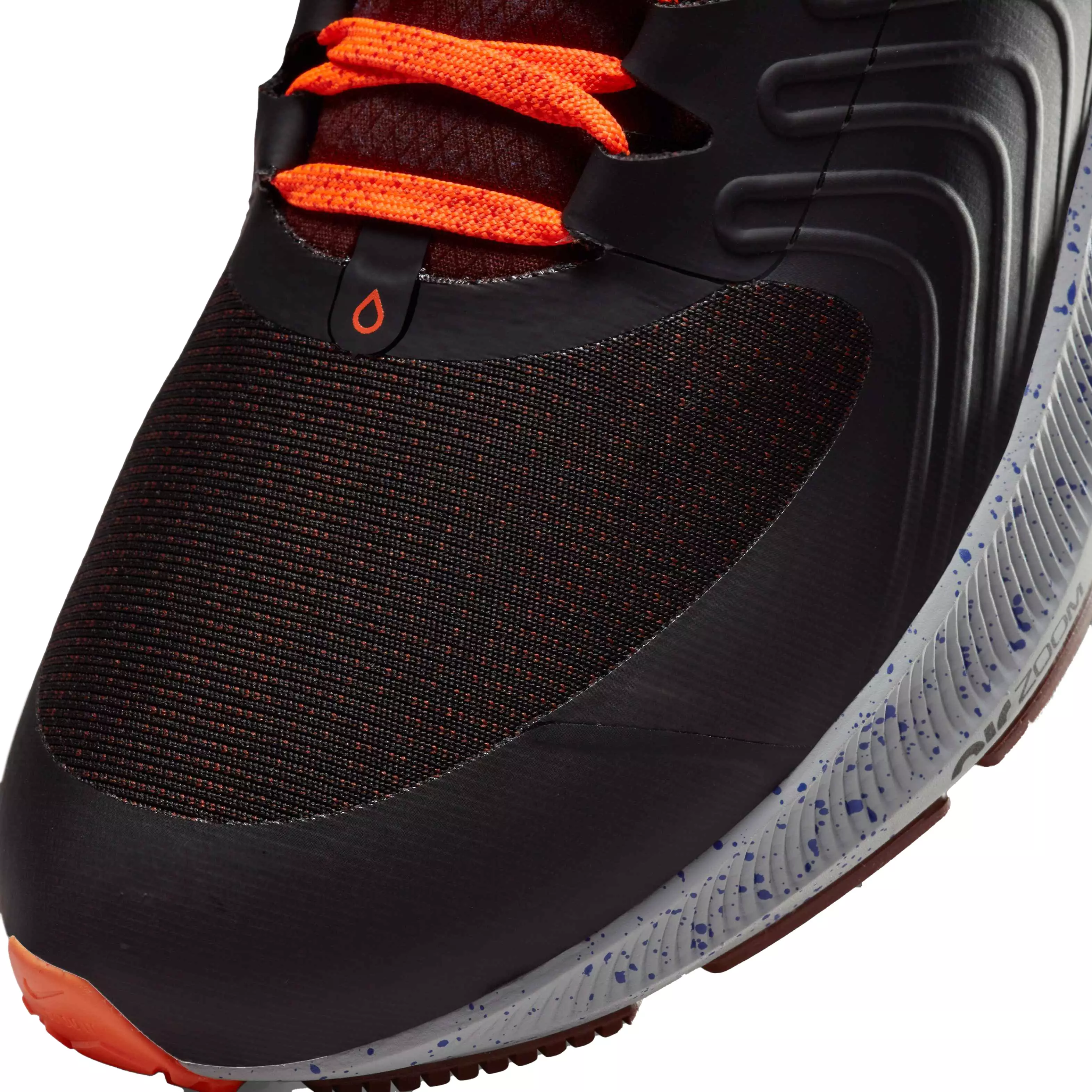 Nike Air Zoom Pegasus 38 Shield "Black/Orange/Total Orange/Bronze Eclipse" Men's Weatherized Road Running Shoe - BLACK