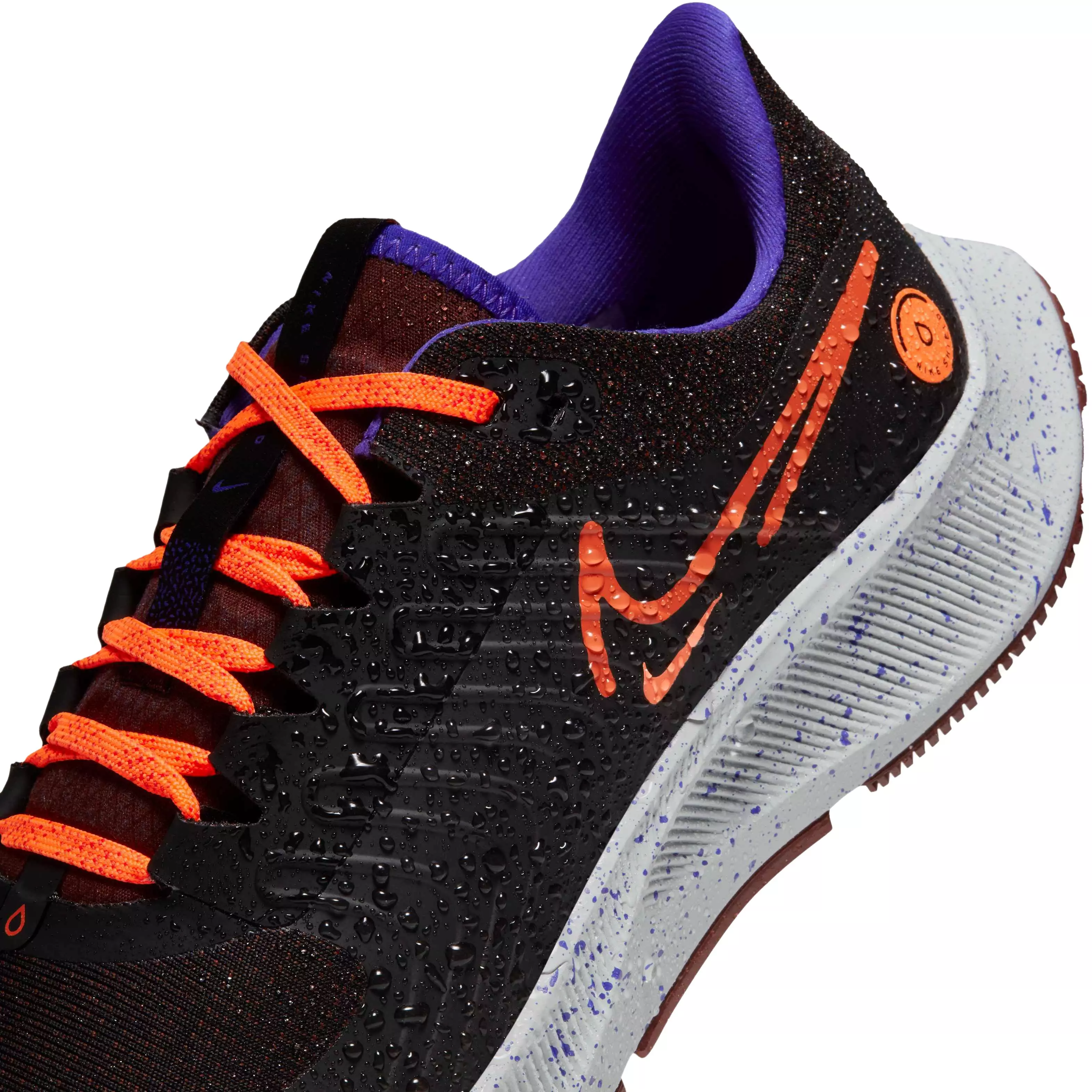 Nike Air Zoom Pegasus 38 Shield "Black/Orange/Total Orange/Bronze Eclipse" Men's Weatherized Road Running Shoe - BLACK