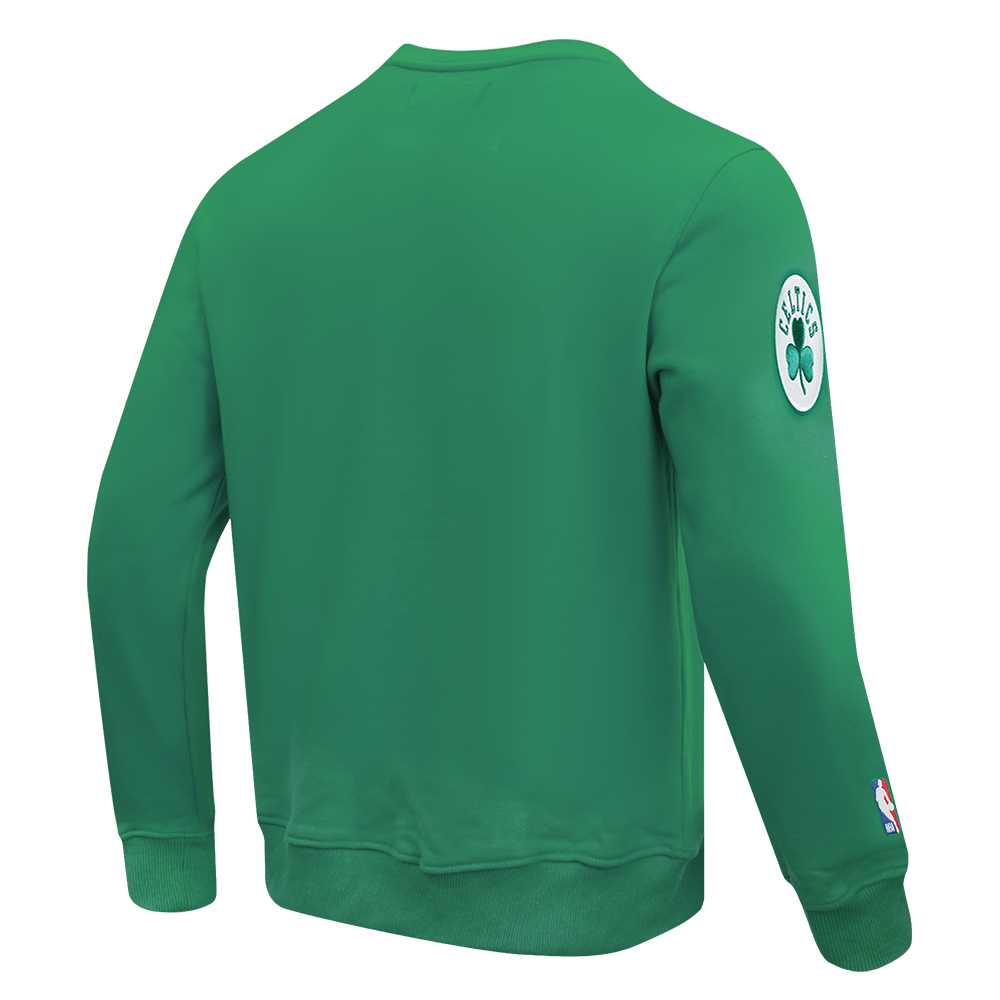 Pro Standard Men's NBA Boston Celtics Old English Crewneck -Green - GREEN Thumbnail View 4