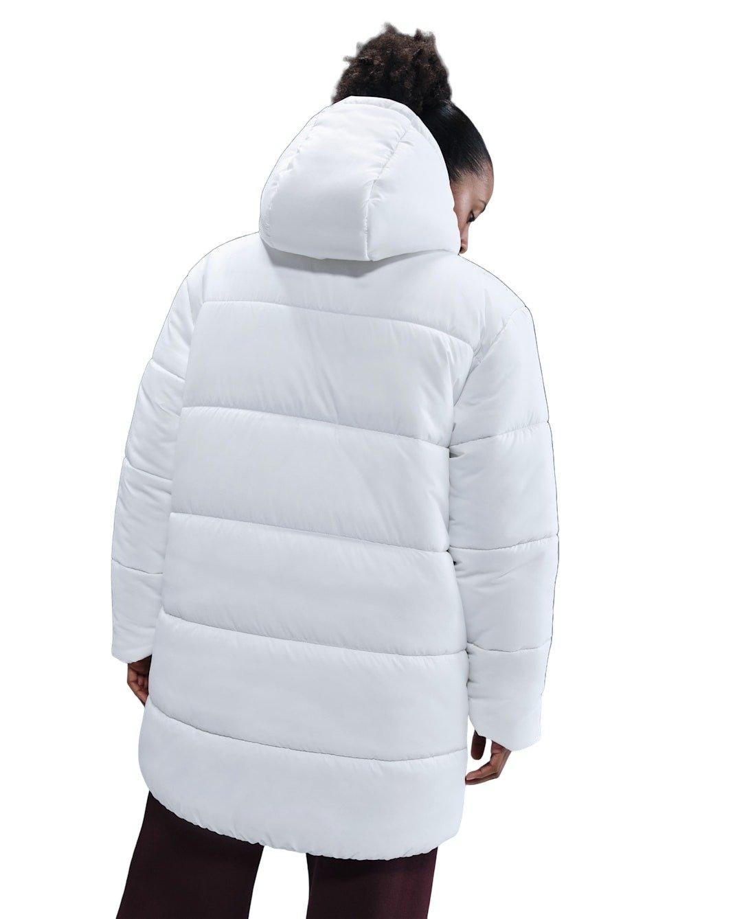 Nike Women's Sportwear Classic Therma-FIT Loose Hooded Parka -White - WHITE Thumbnail View 2