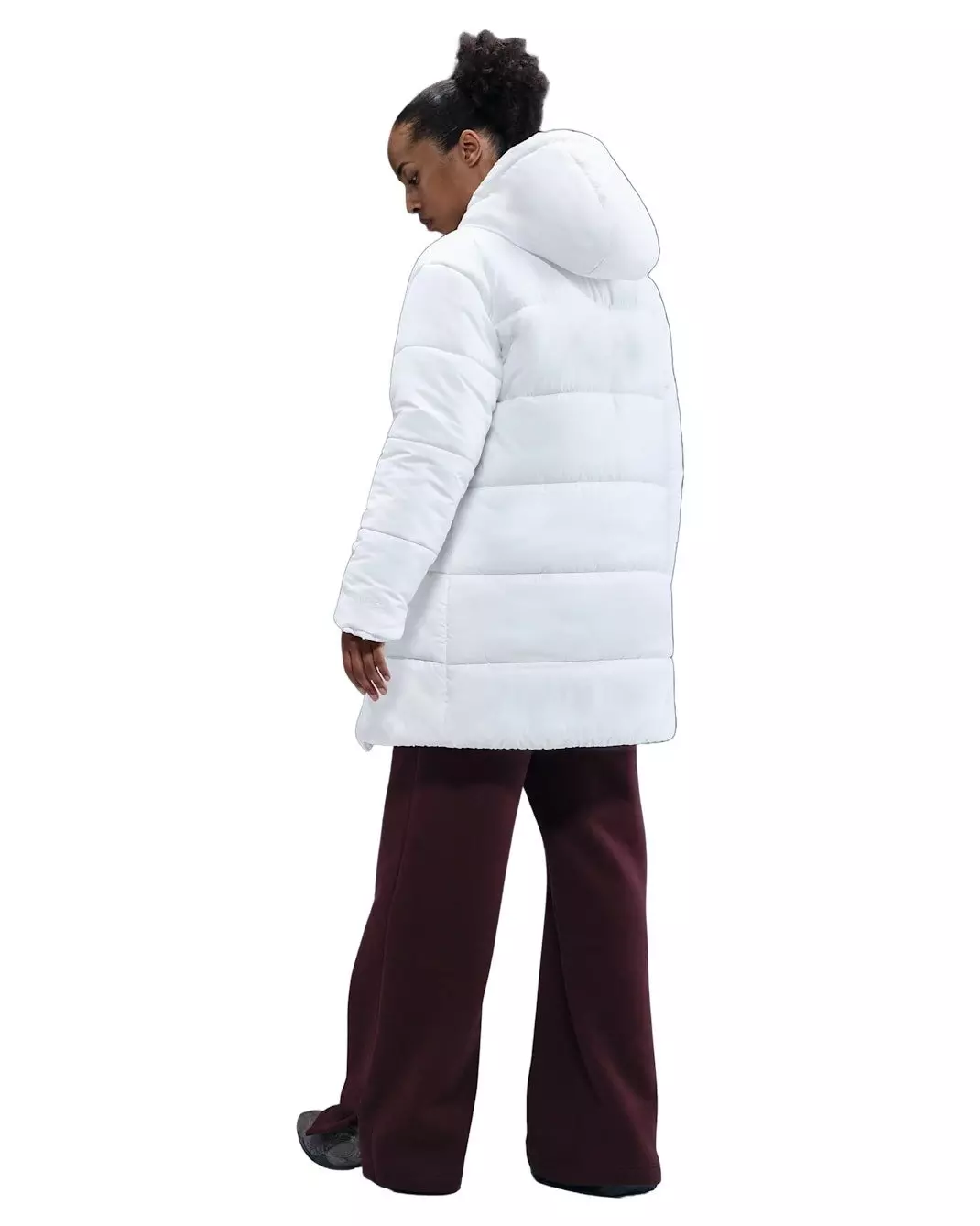 Nike Women's Sportwear Classic Therma-FIT Loose Hooded Parka -White - WHITE