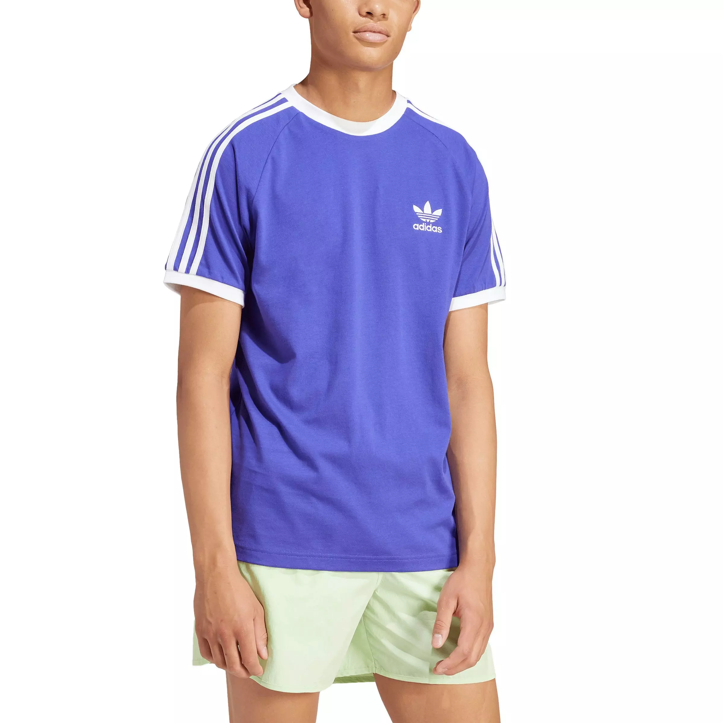 adidas Men's Originals Adicolor Classics 3-Stripes T-Shirt - Purple - PURPLE