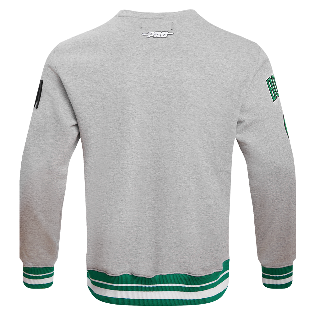 Pro Standard Men's NBA Boston Celtics Mashup Rib Crewneck -Grey/Green - GREY/GREEN Thumbnail View 2