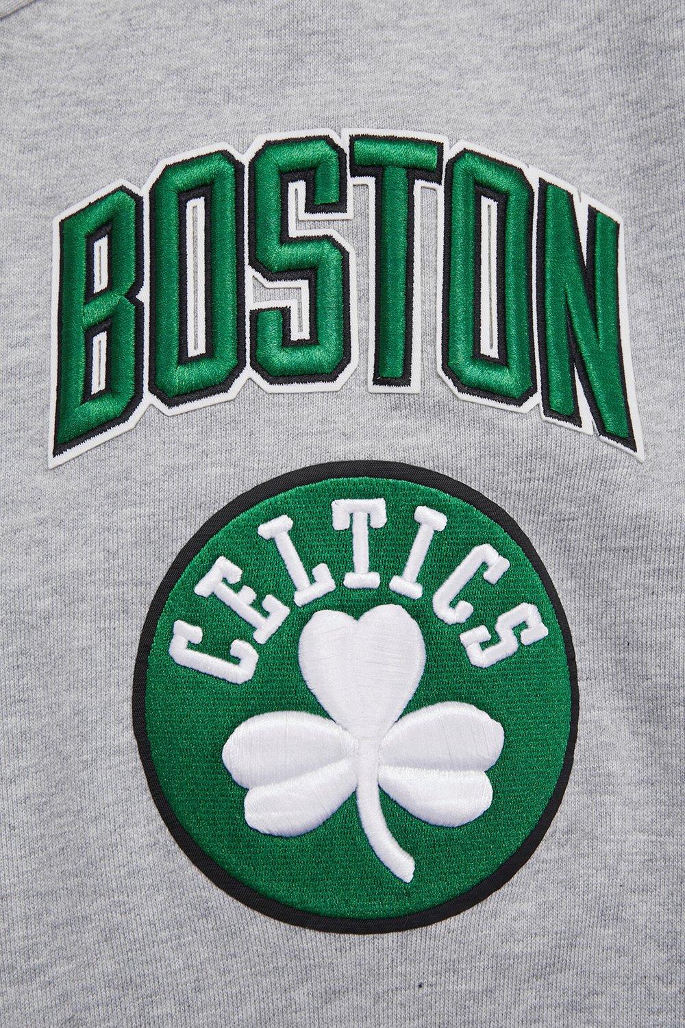 Pro Standard Men's NBA Boston Celtics Mashup Rib Crewneck -Grey/Green - GREY/GREEN Thumbnail View 7