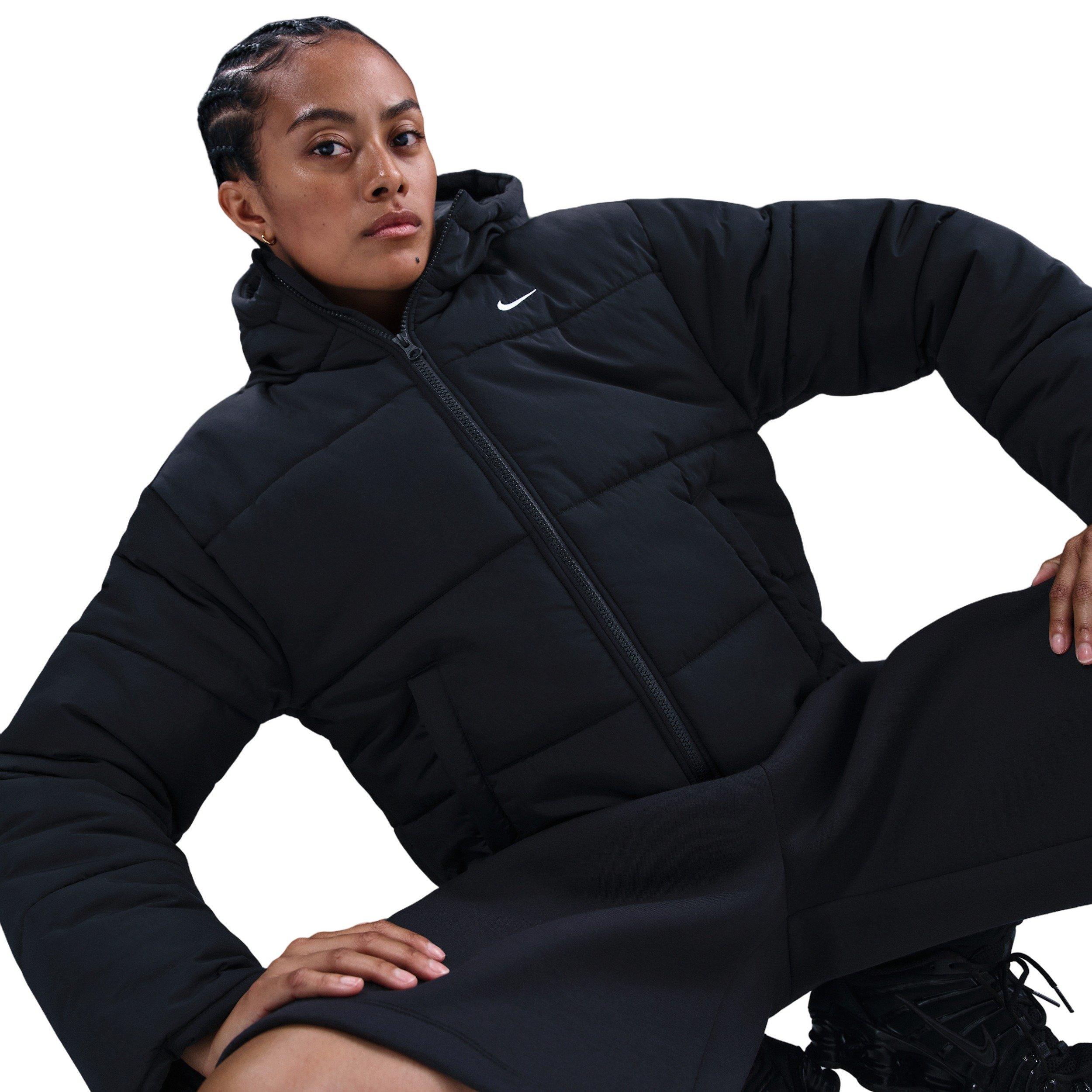 Nike Women's Sportswear Classic Therma-FIT Loose Matte Puffer -Black - BLACK Thumbnail View 3