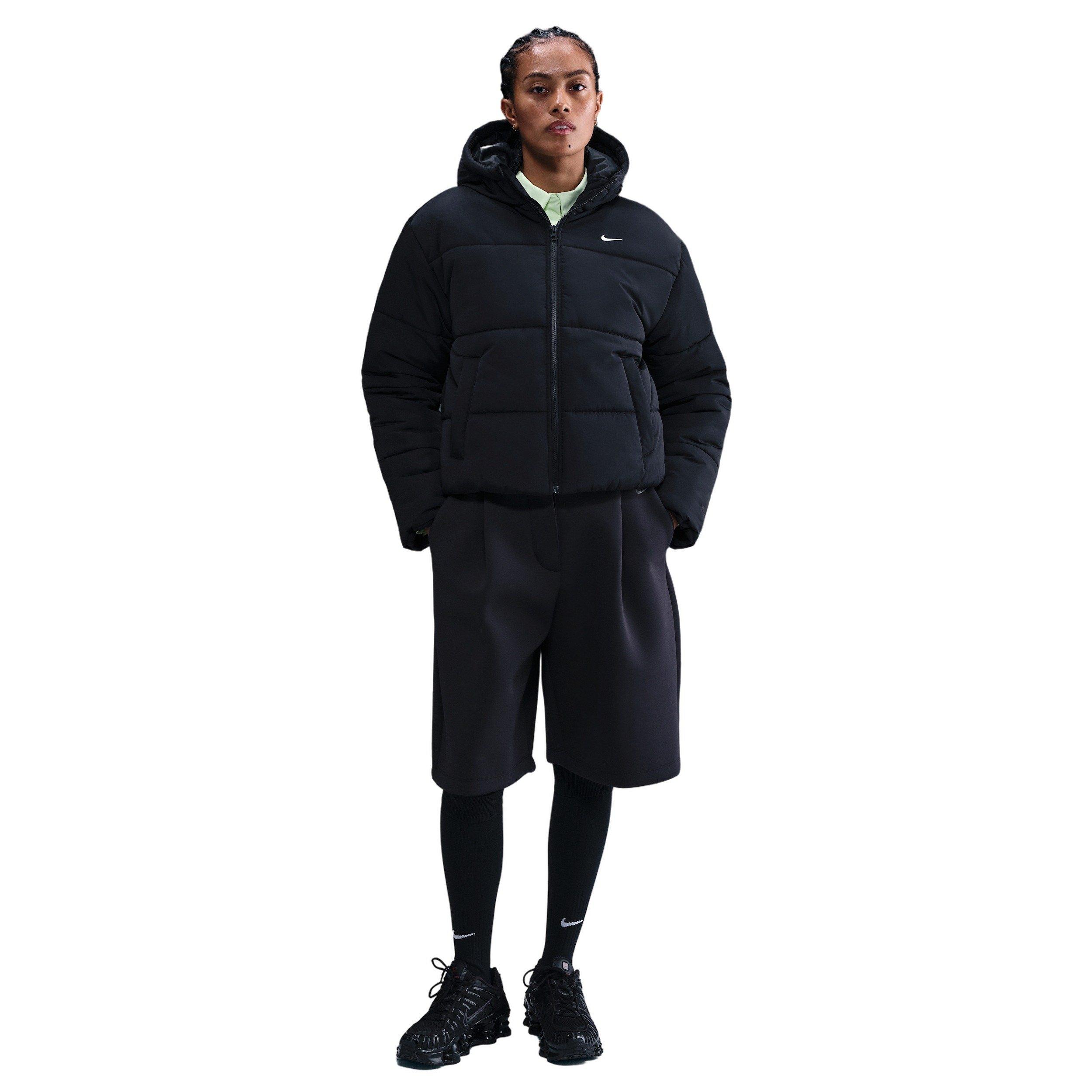 Nike Women's Sportswear Classic Therma-FIT Loose Matte Puffer - Black - BLACK Thumbnail View 4