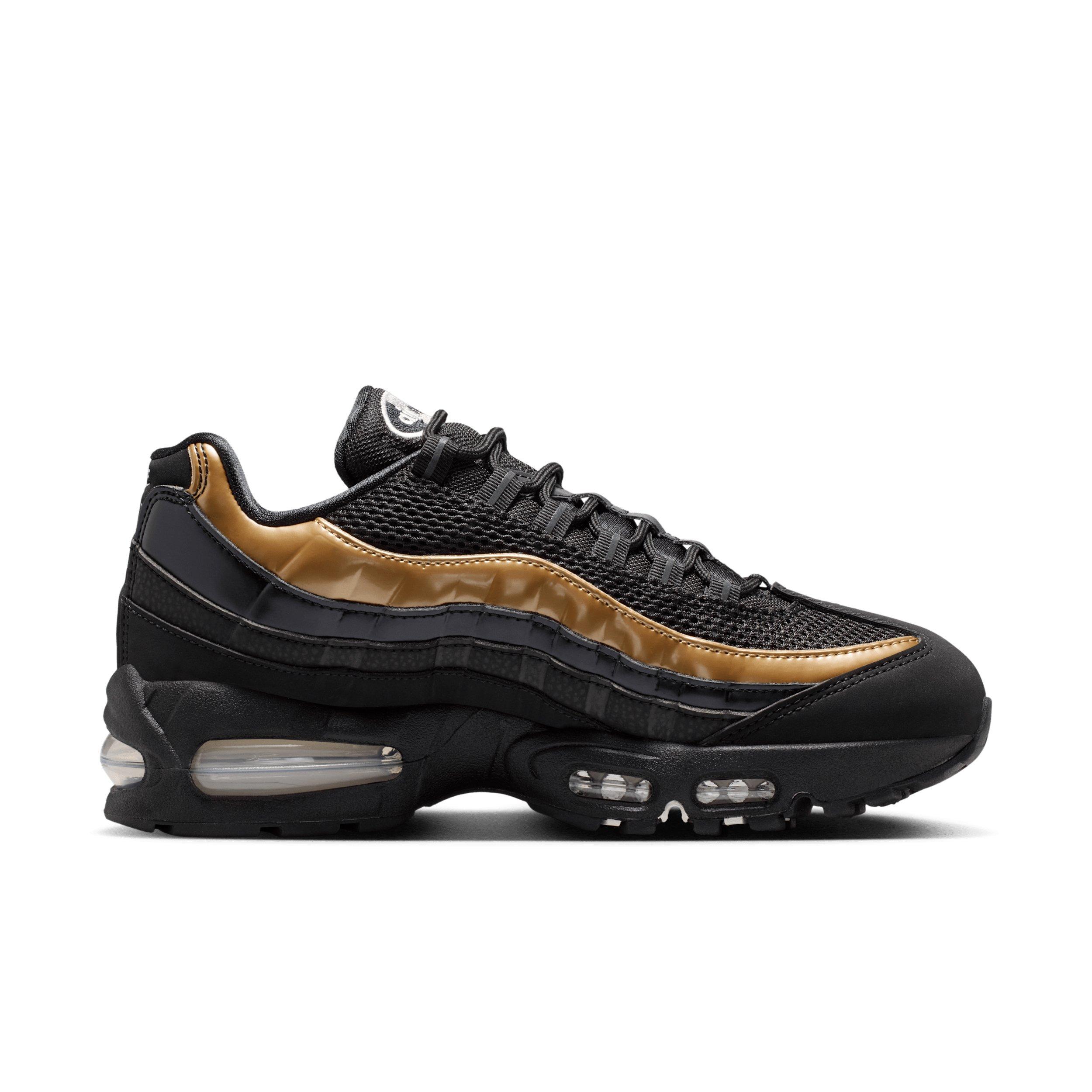 Nike Air Max 95 SE "Black/Light Charcoal/Metallic Gold/Sail" Women's Shoe - BLACK/GREY/GOLD Thumbnail View 1