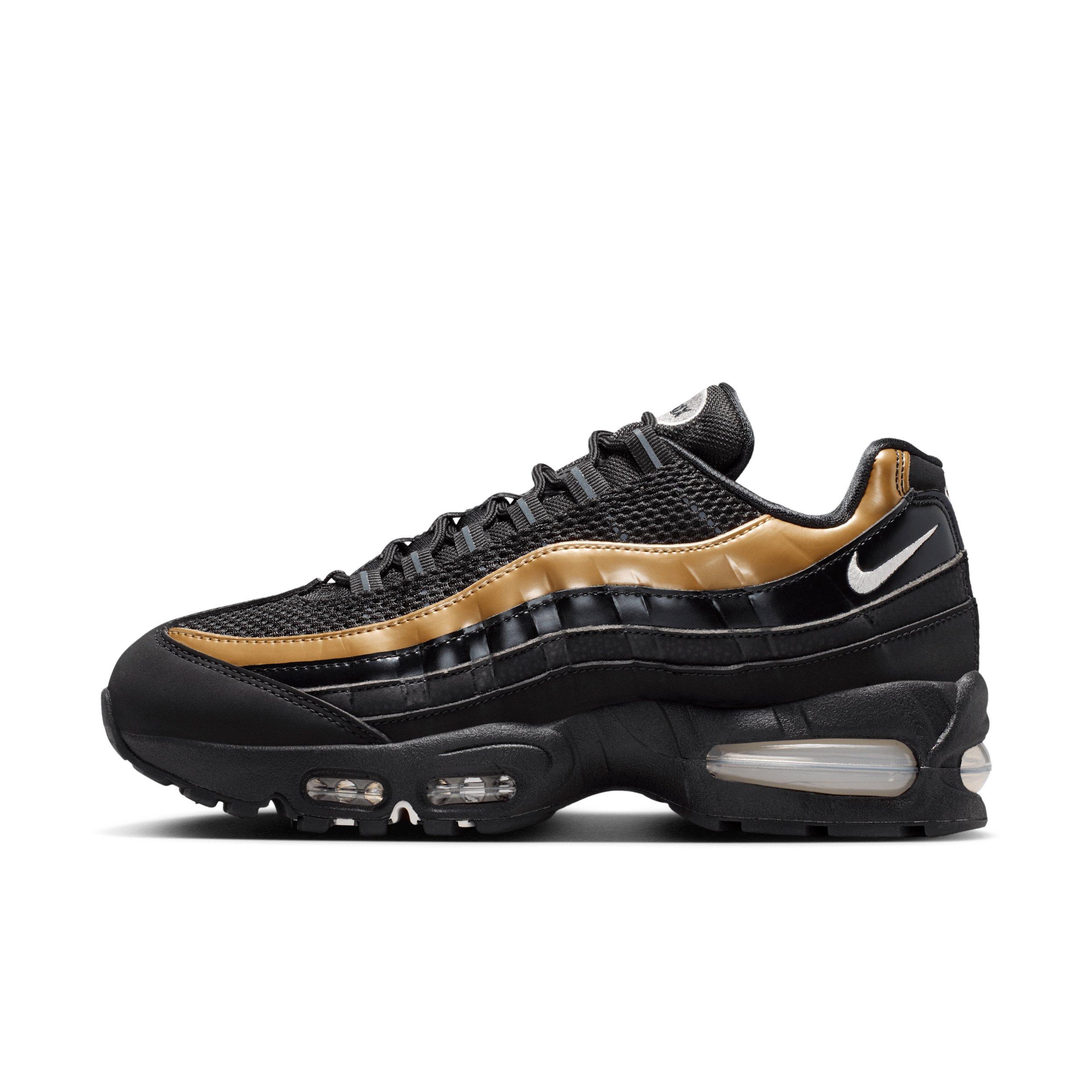 Nike Air Max 95 SE "Black/Light Charcoal/Metallic Gold/Sail" Women's Shoe - BLACK/GREY/GOLD Thumbnail View 2