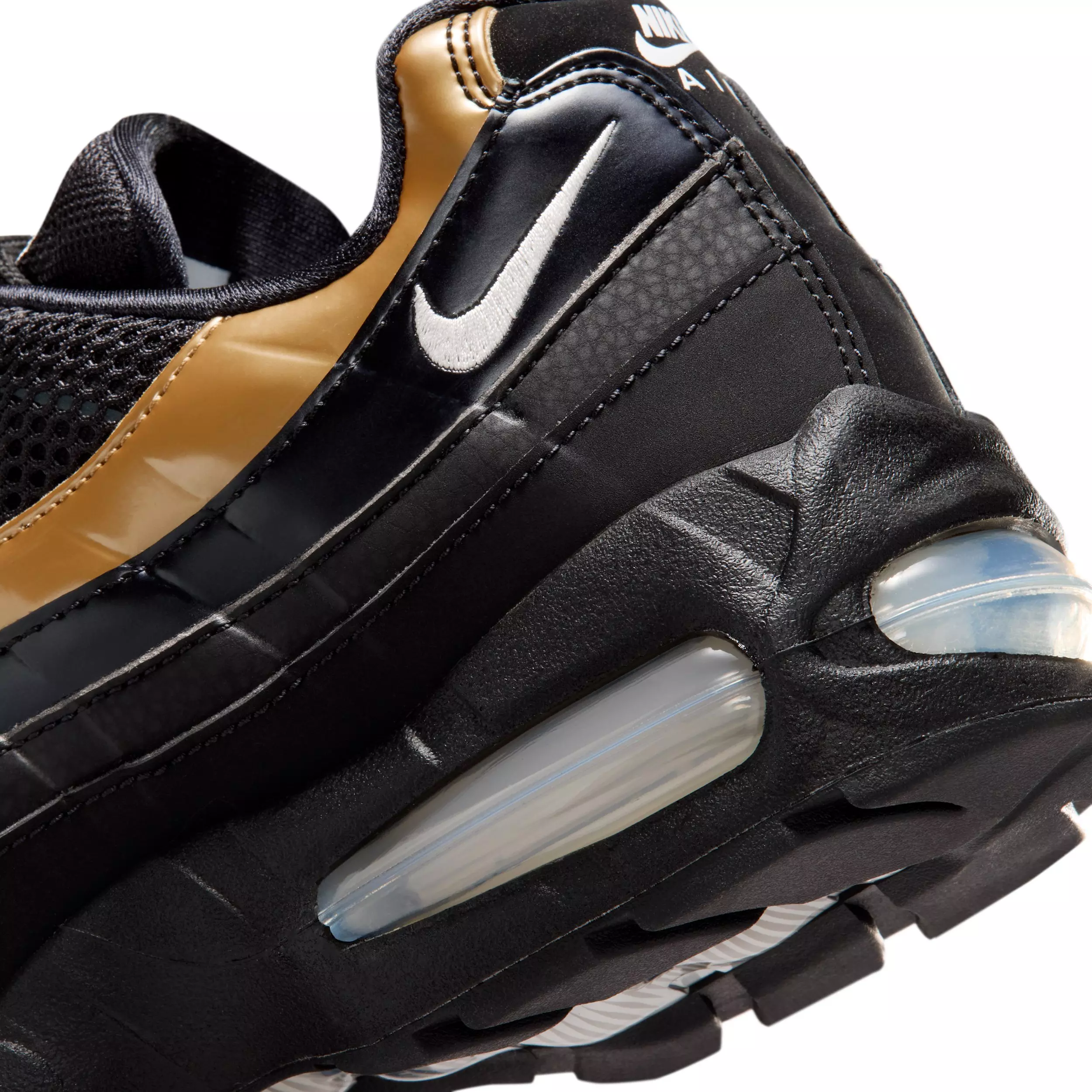 Nike Air Max 95 SE "Black/Light Charcoal/Metallic Gold/Sail" Women's Shoe - BLACK/GREY/GOLD