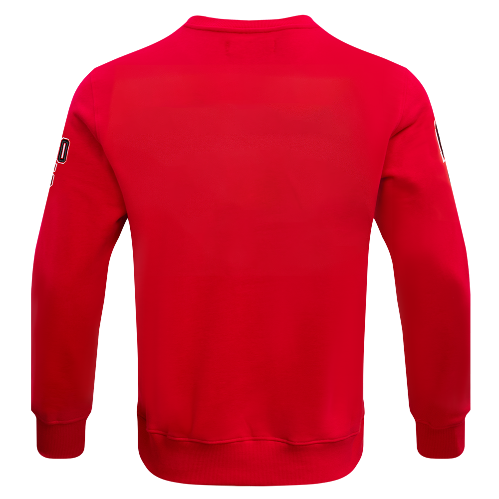 Pro Standard Men's NBA Chicago Bulls Old English Crewneck - Red - RED Thumbnail View 2