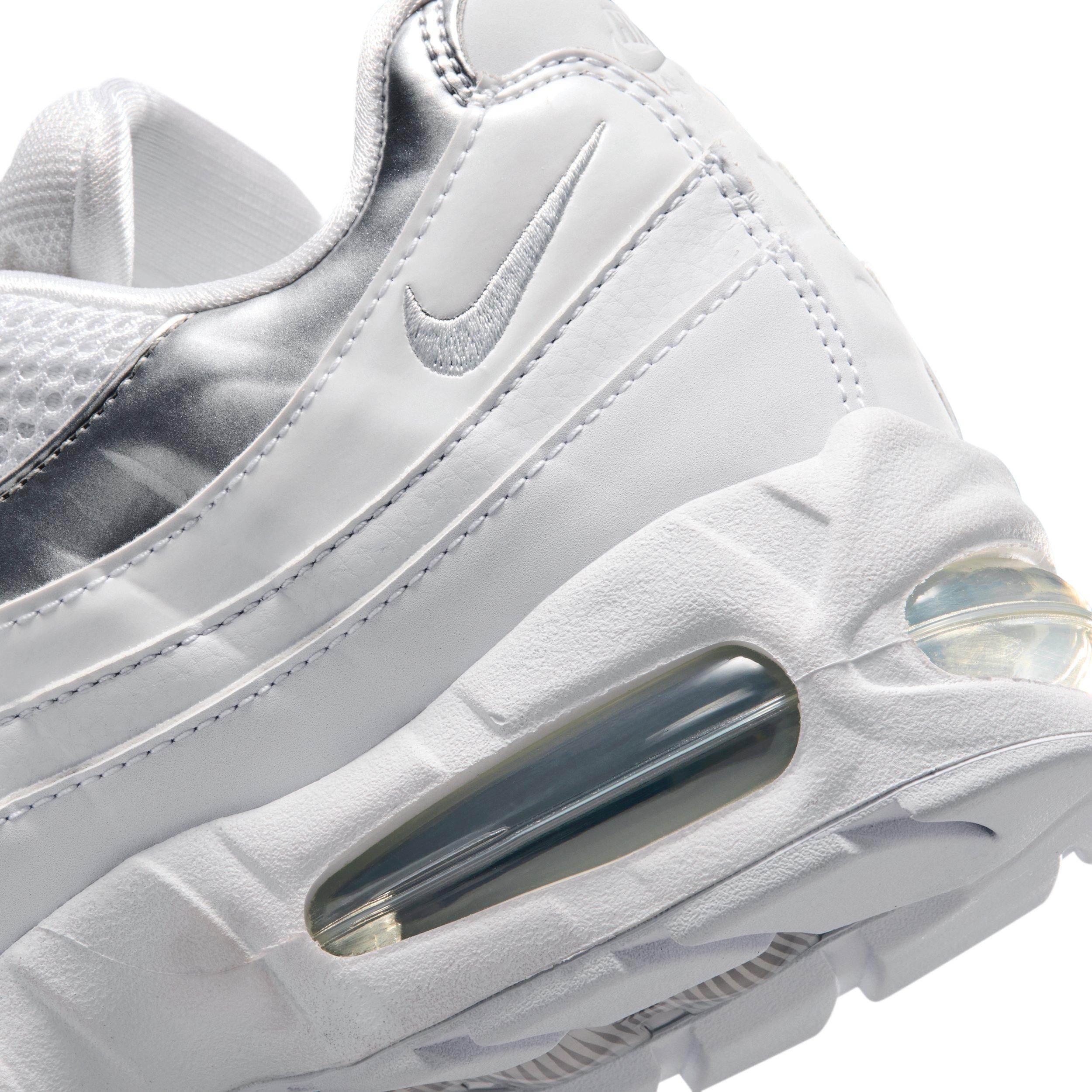 Nike Air Max 95 SE "White/Light Charcoal/Metallic Silver/Pure Platinum" Women's Shoe - WHITE/GREY/SILVER Thumbnail View 8