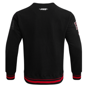 Pro Standard Men's NBA Chicago Bulls Mashup Rib Crewneck -Black/Red