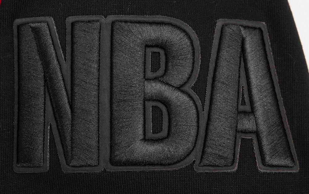 Pro Standard Men's NBA Chicago Bulls Mashup Rib Crewneck - Black/Red - BLACK/RED Thumbnail View 7