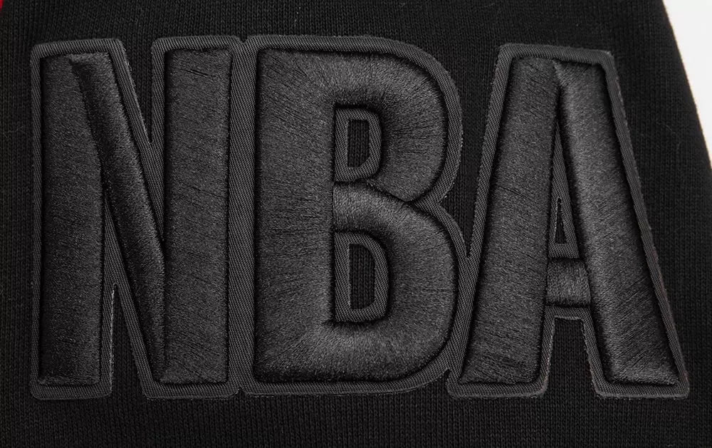 Pro Standard Men's NBA Chicago Bulls Mashup Rib Crewneck -Black/Red - BLACK/RED