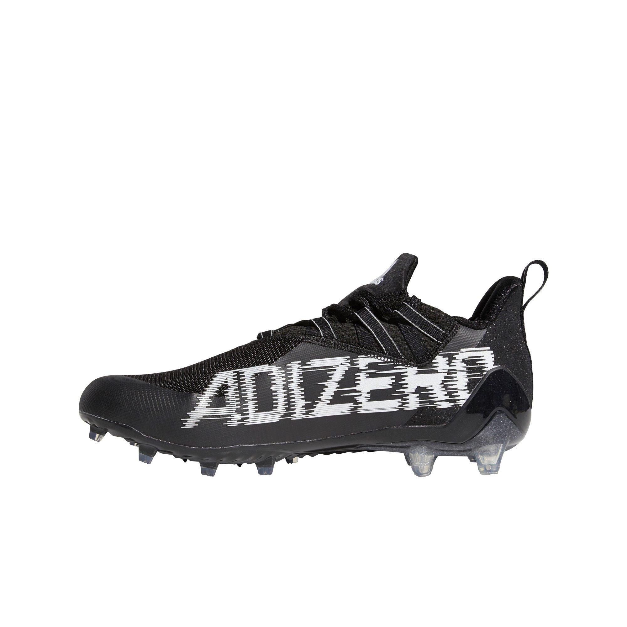 adidas Adizero "Black/White/Grey" Cleat