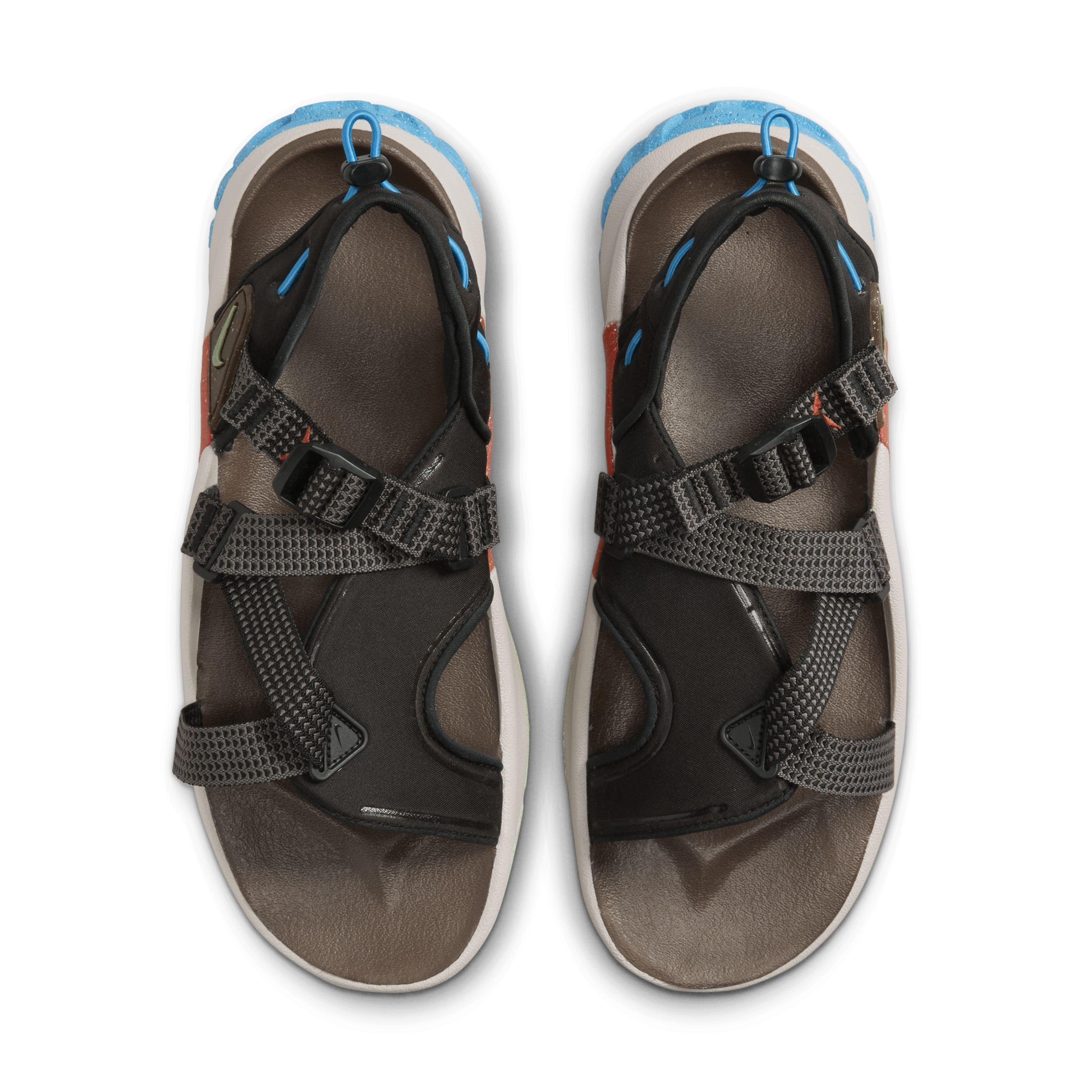 Nike Oneonta "Black/Enamel Green/Cobblestone" Men's Sandal - BLACK/GREEN/COBBLESTONE Thumbnail View 3