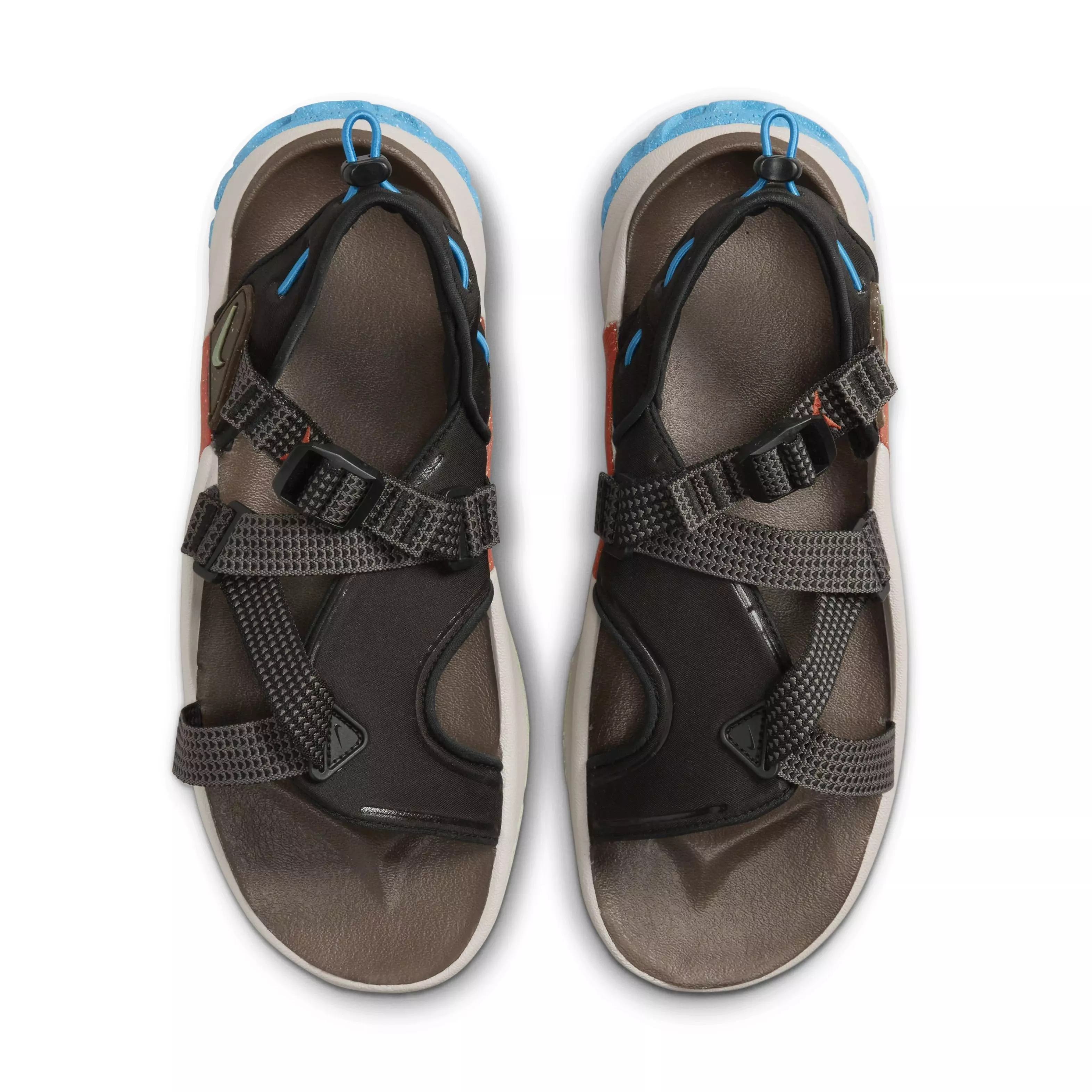 Nike Oneonta "Black/Enamel Green/Cobblestone" Men's Sandal - BLACK/GREEN/COBBLESTONE