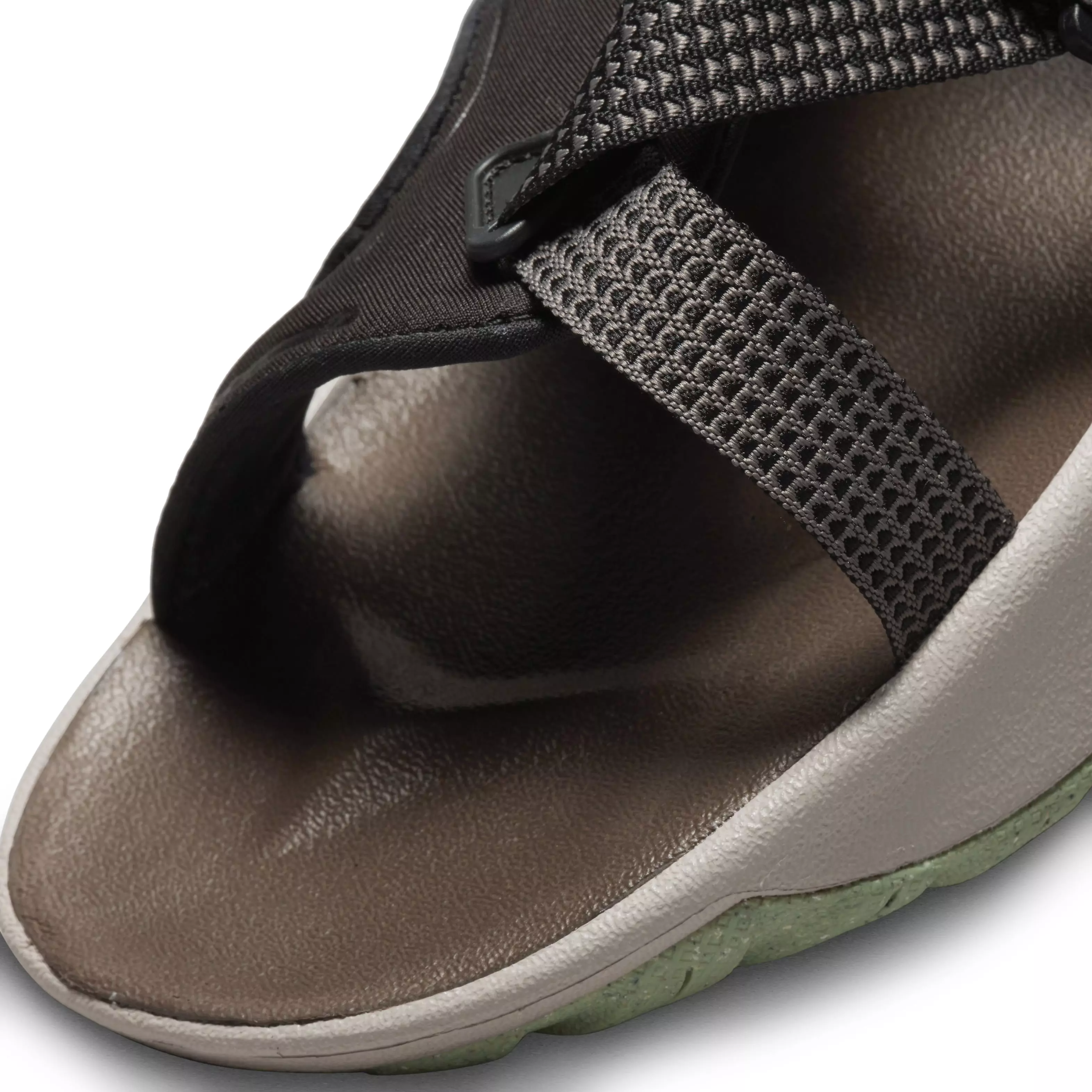 Nike Oneonta "Black/Enamel Green/Cobblestone" Men's Sandal - BLACK/GREEN/COBBLESTONE