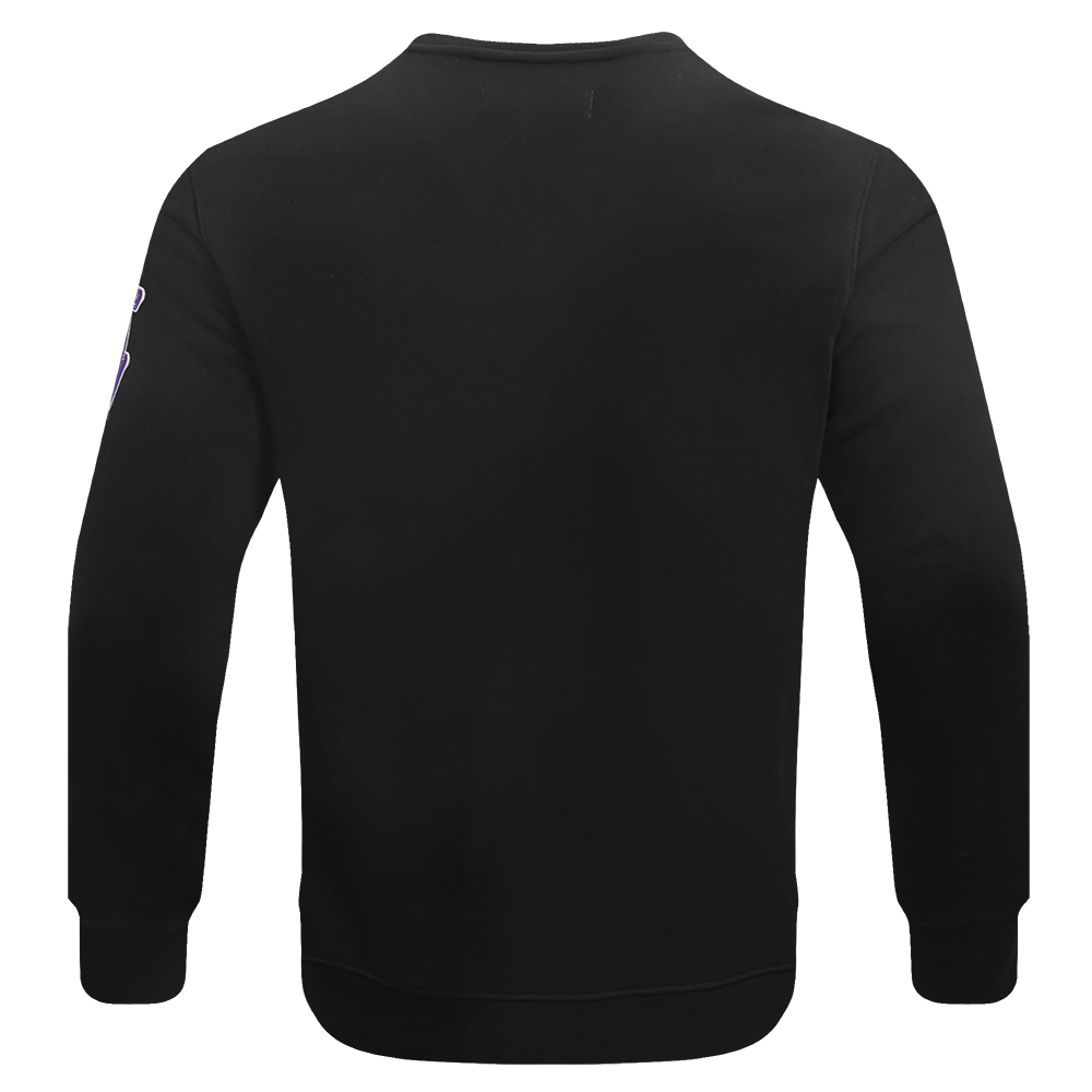 Pro Standard Men's NBA Los Angeles Lakers Old English Crewneck -Black - BLACK Thumbnail View 2