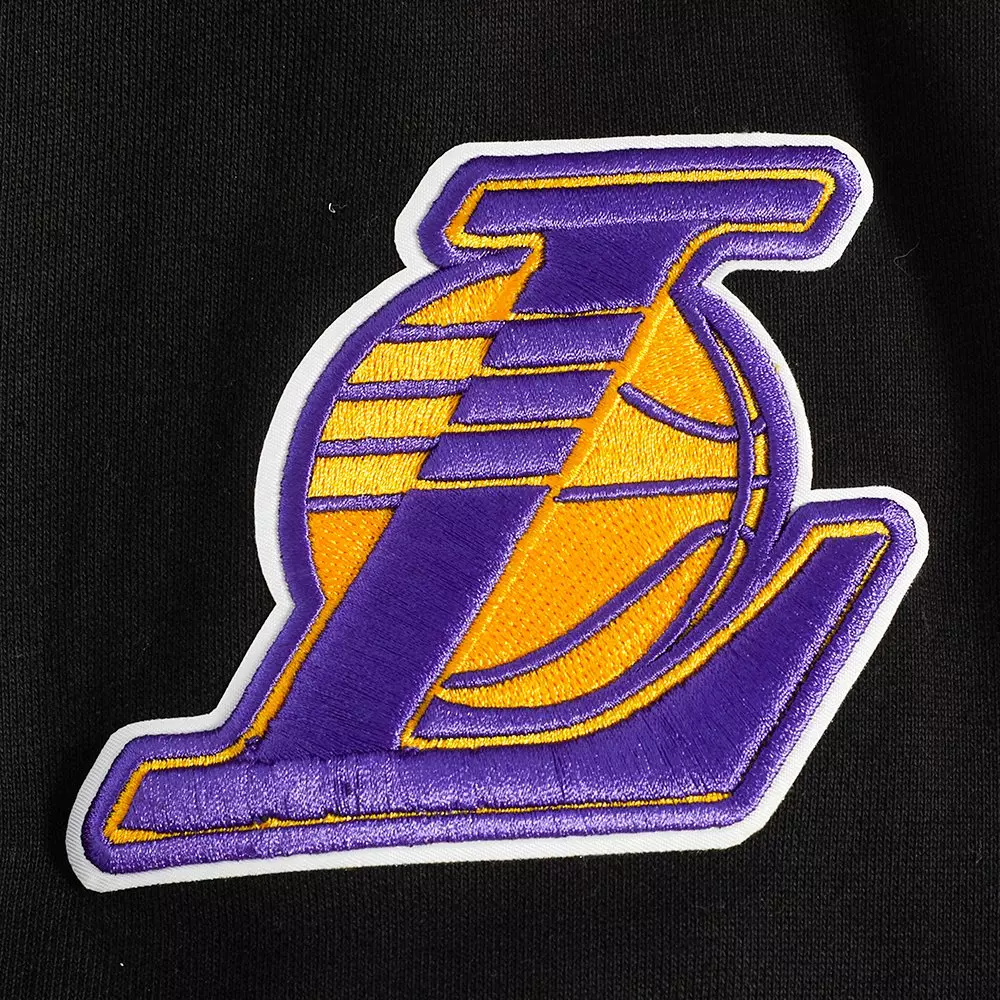 Pro Standard Men's NBA Los Angeles Lakers Old English Crewneck - Black - BLACK