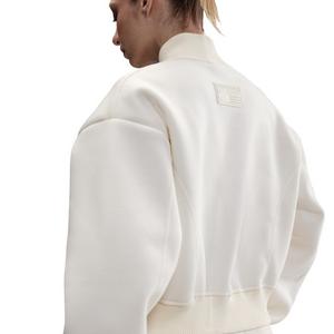 Nike Women's Sportswear Modern Fleece Oversize Destroyer Jacket -Ivory