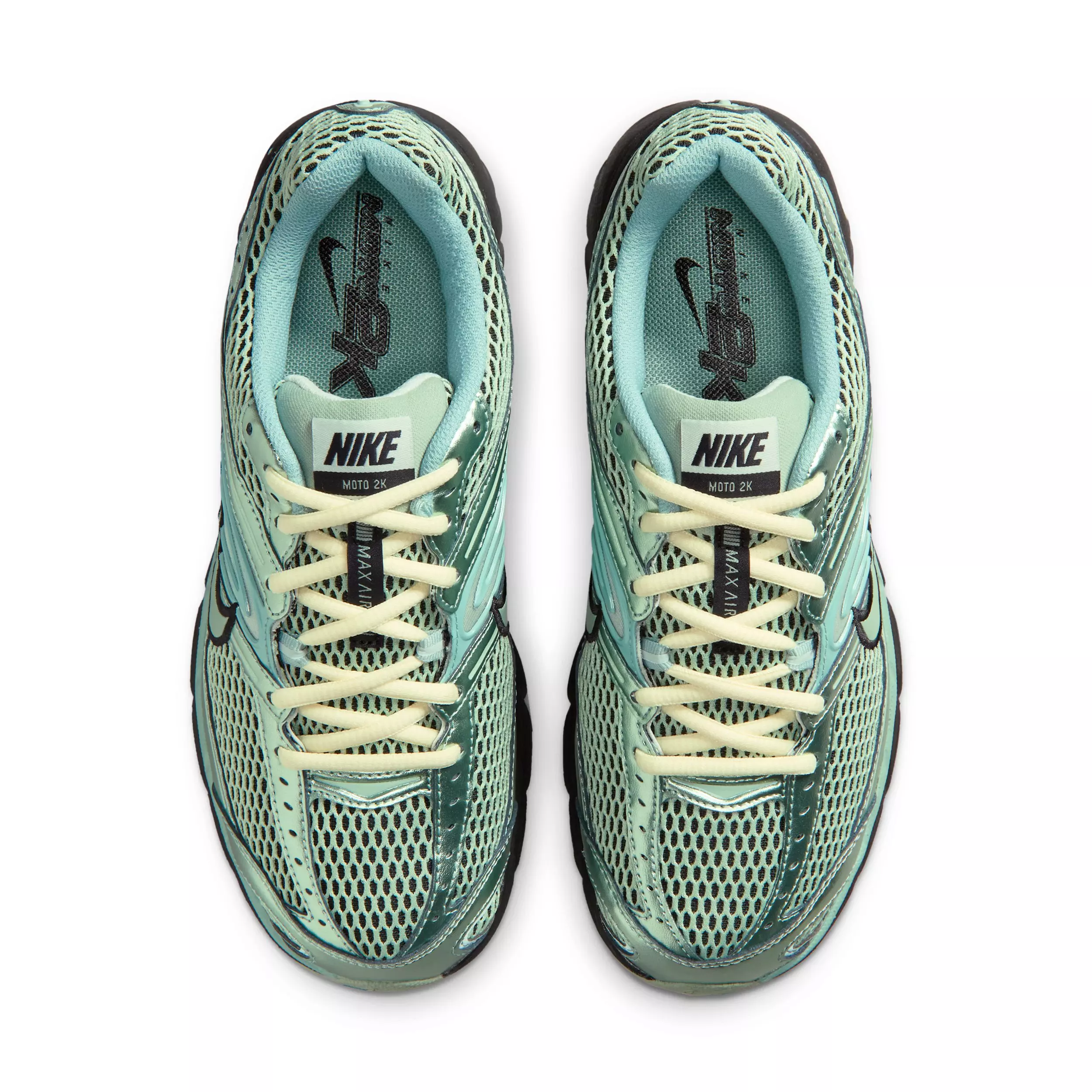 Nike Air Max Moto 2K "Mineral/Light Silver/Black" Women's Shoe - GREEN/SILVER/BLACK