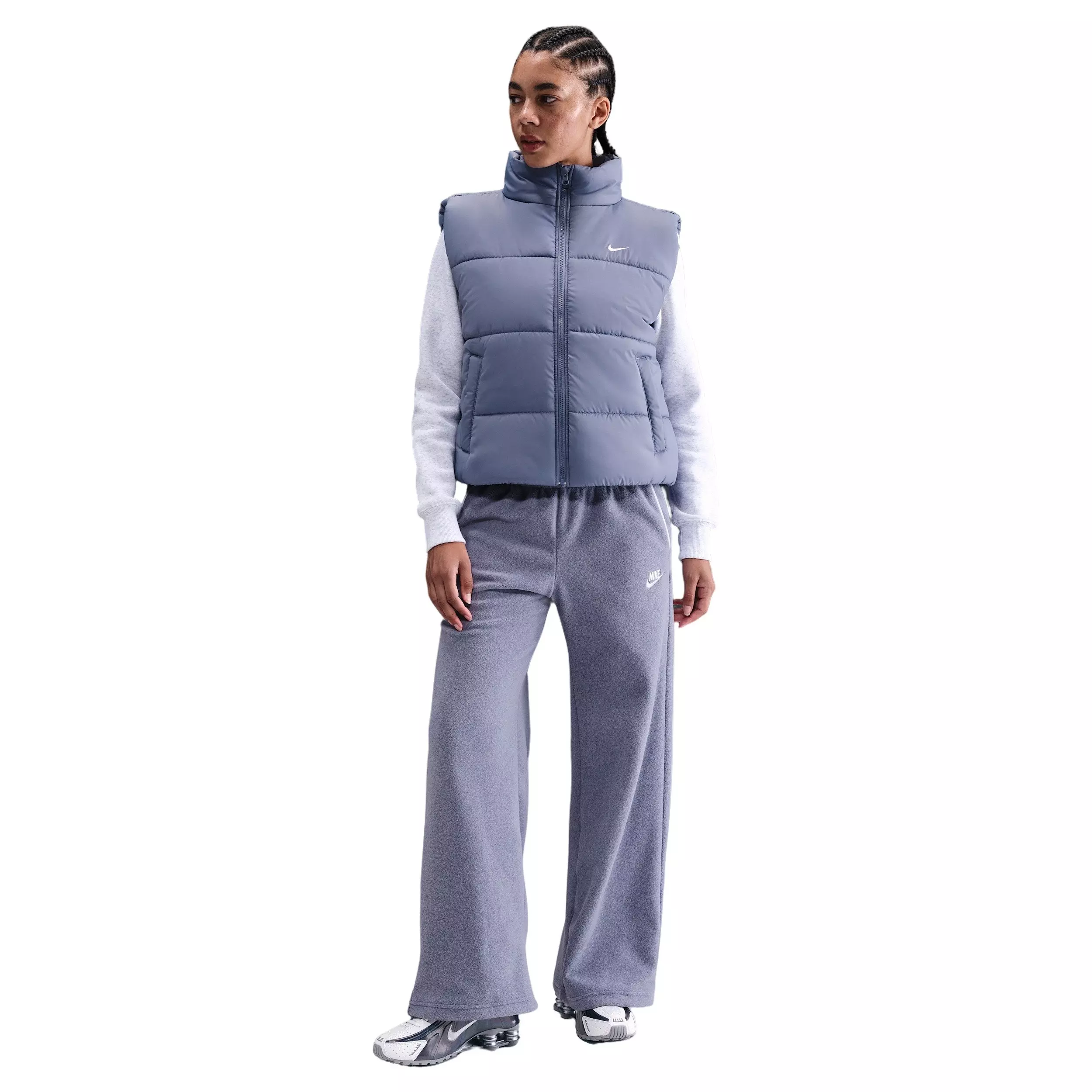 Nike Women's Sportswear Classic Puffer Therma-FIT Loose Vest -Indigo - INDIGO
