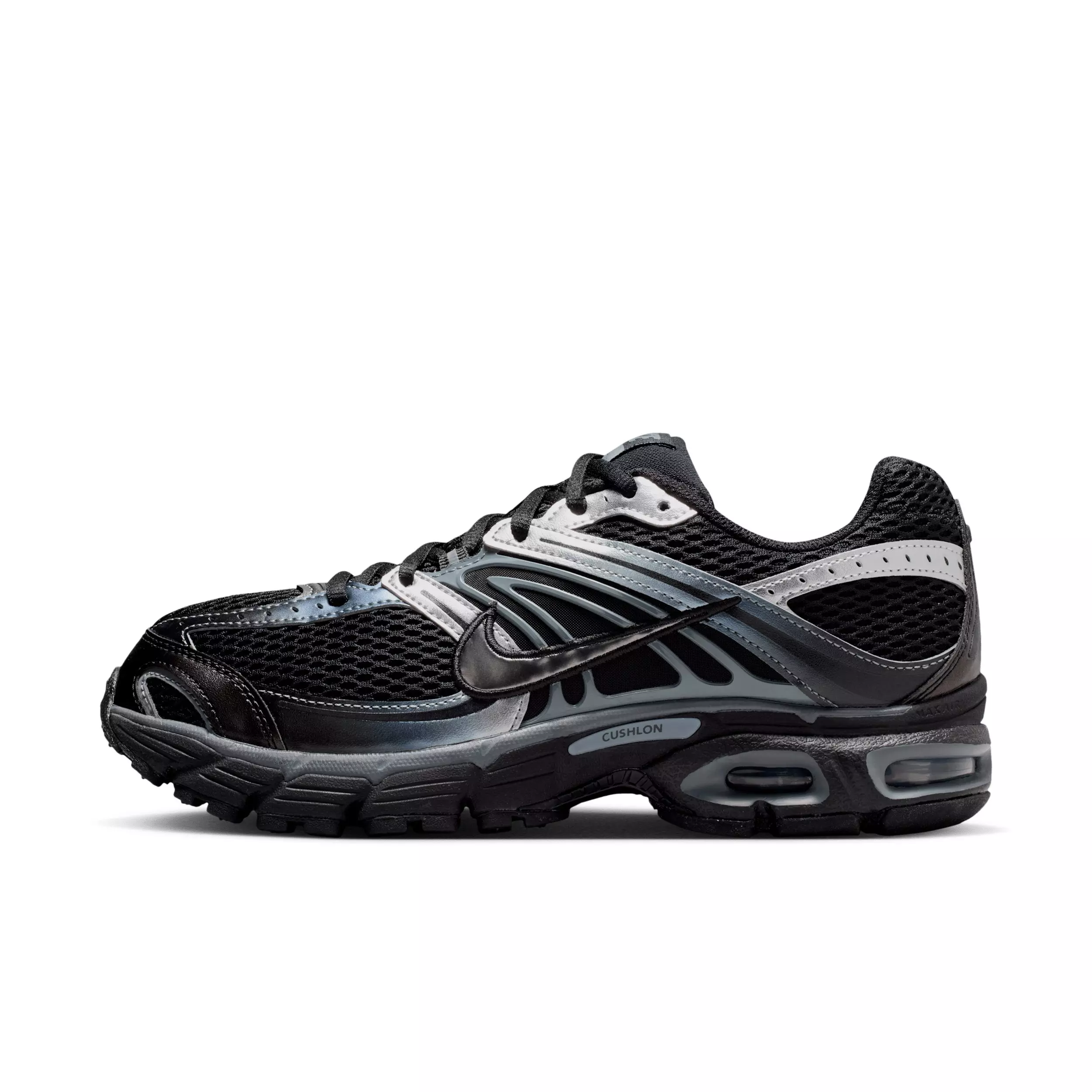 Nike Air Max Moto 2K "Black/Metallic Silver/Smoke Grey" Women's Shoe - BLACK/GREY