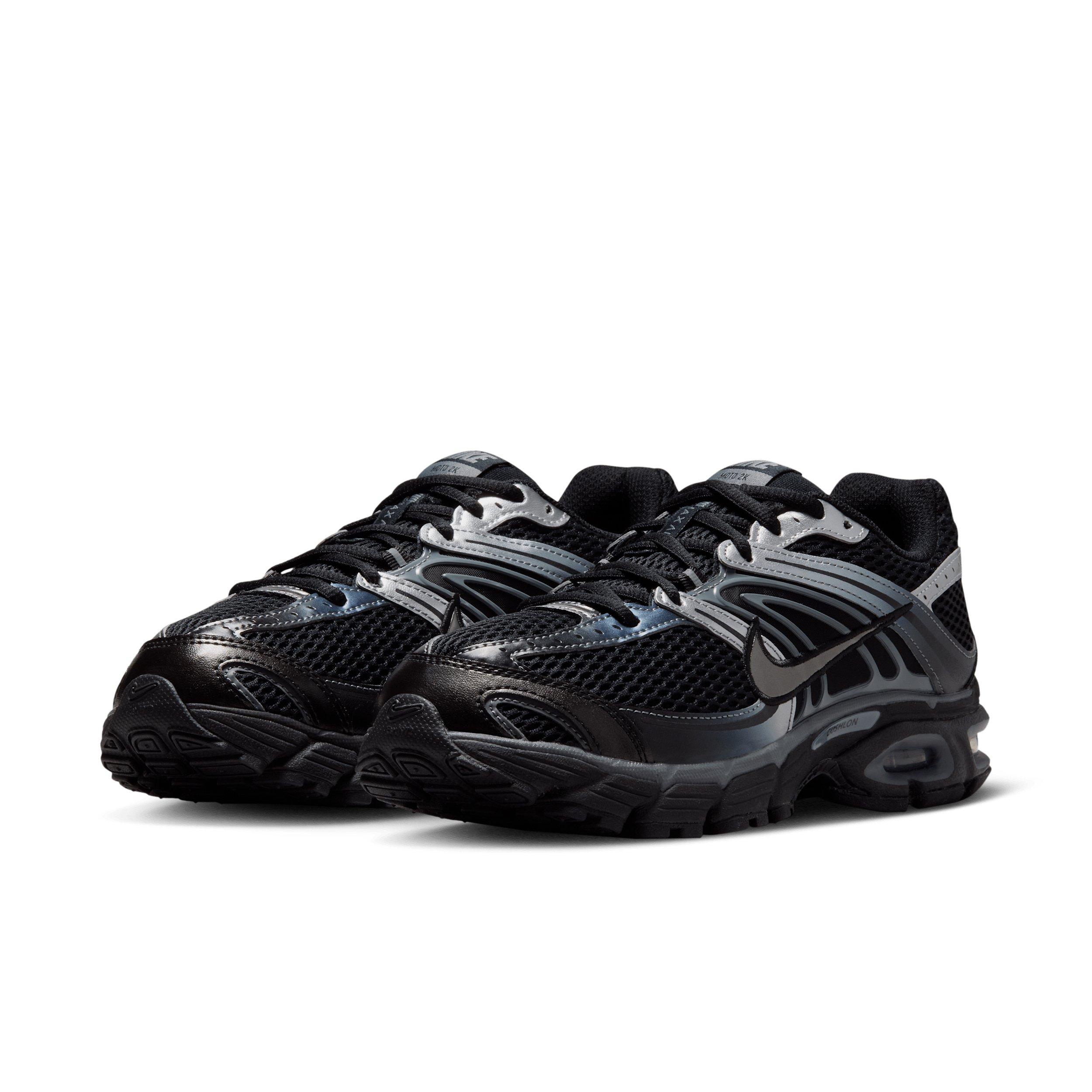 Nike Air Max Moto 2K "Black/Metallic Silver/Smoke Grey" Women's Shoe - BLACK/GREY Thumbnail View 3