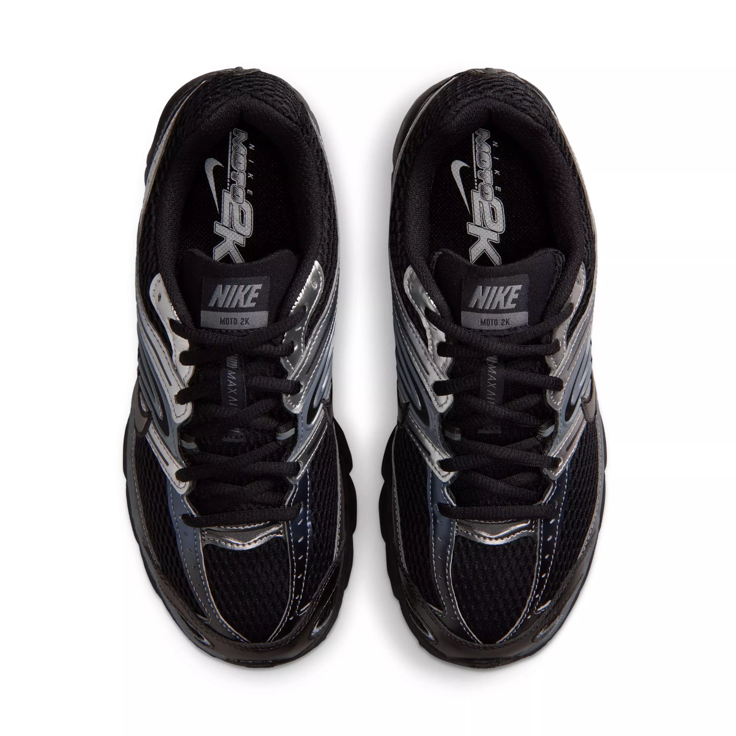 Nike Air Max Moto 2K "Black/Metallic Silver/Smoke Grey" Women's Shoe - BLACK/GREY