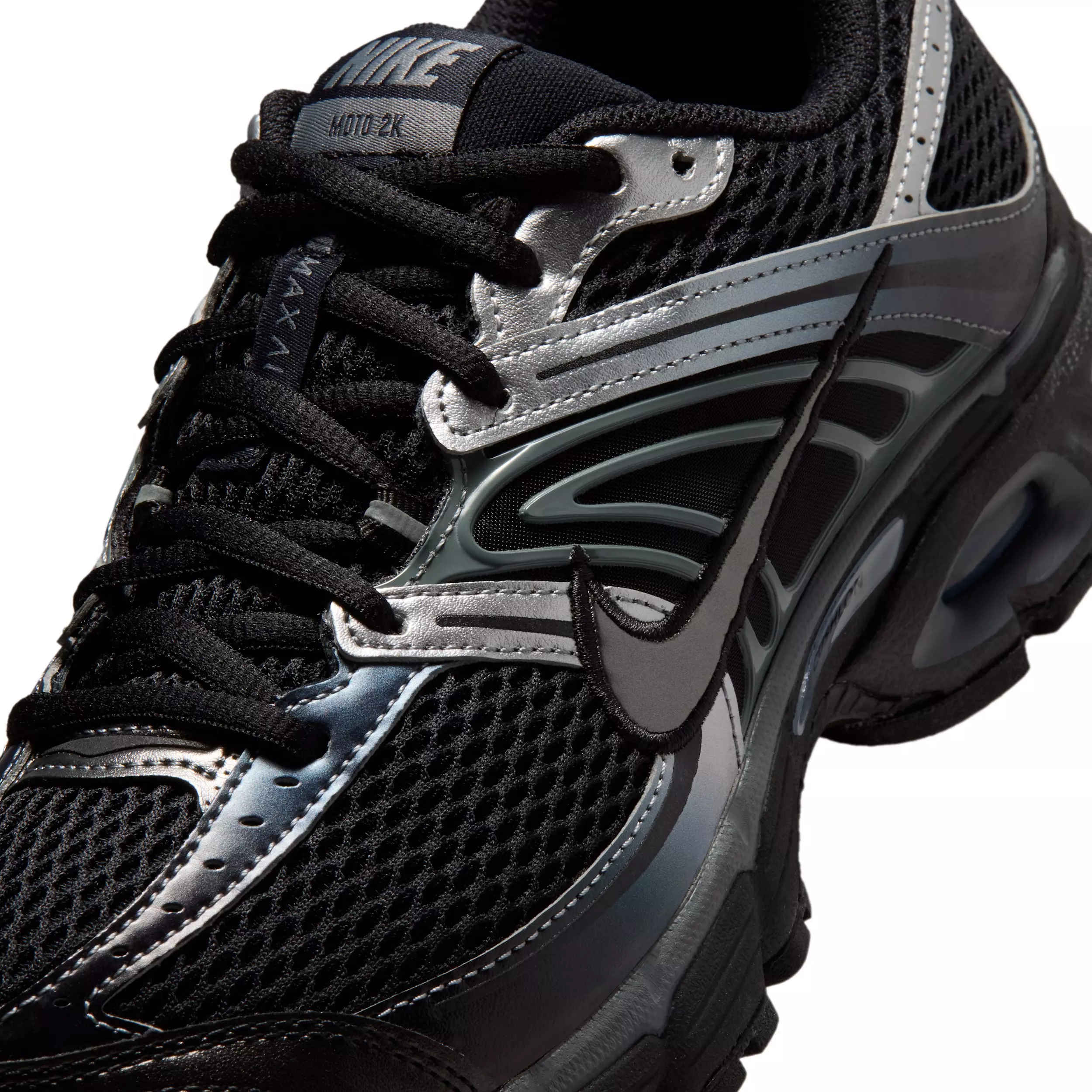 Nike Air Max Moto 2K "Black/Metallic Silver/Smoke Grey" Women's Shoe - BLACK/GREY