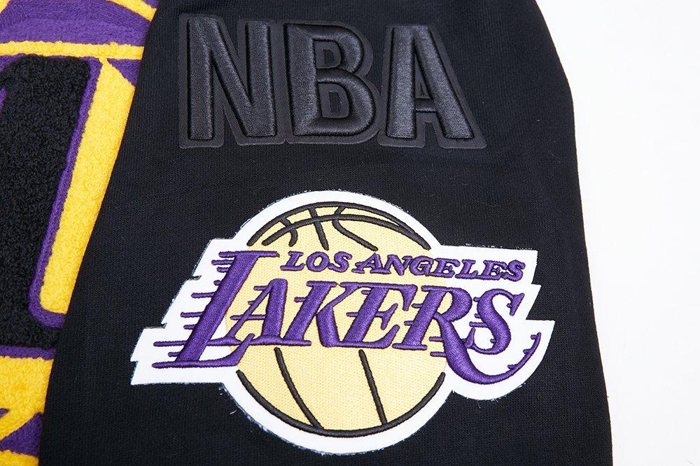 Pro Standard Men's NBA Los Angeles Lakers Mashup Rib Crewneck -Black/Purple - BLACK/PURPLE Thumbnail View 7