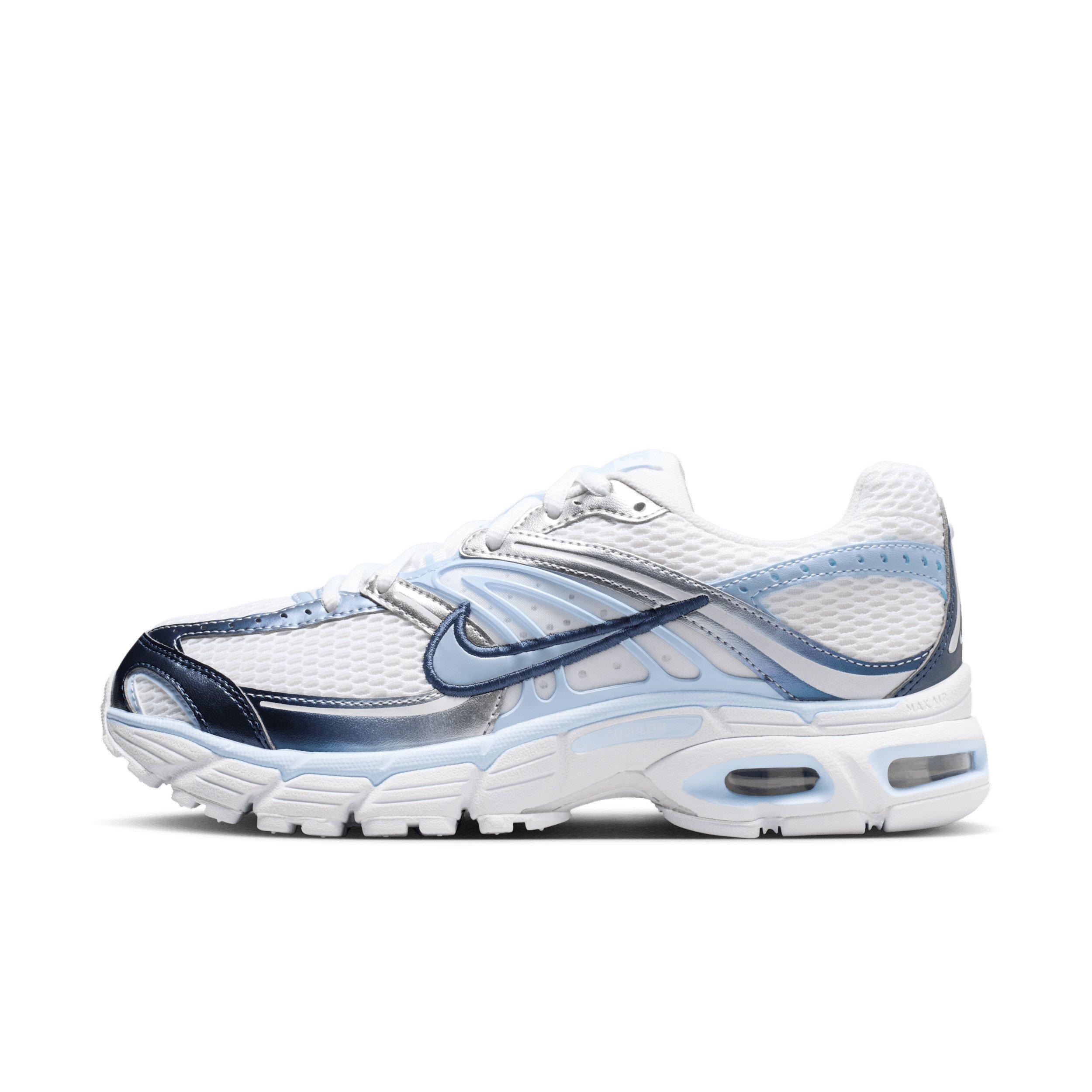 Nike Air Max Moto 2K "White/Metallic Silver/Midnight Navy/Hydrogen Blue" Women's Shoe - WHITE/SILVER/BLUE Thumbnail View 2