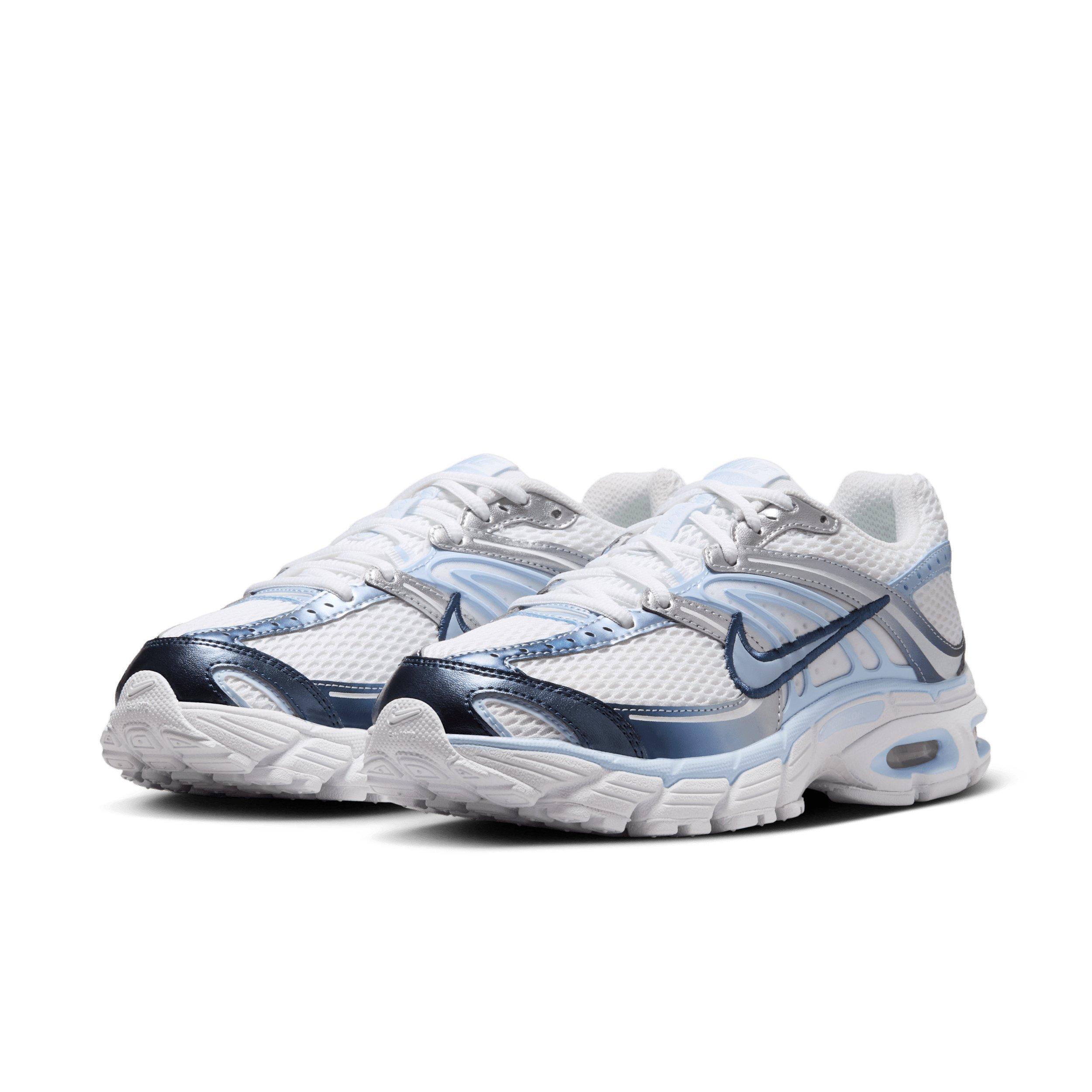 Nike Air Max Moto 2K "White/Metallic Silver/Midnight Navy/Hydrogen Blue" Women's Shoe - WHITE/SILVER/BLUE Thumbnail View 3