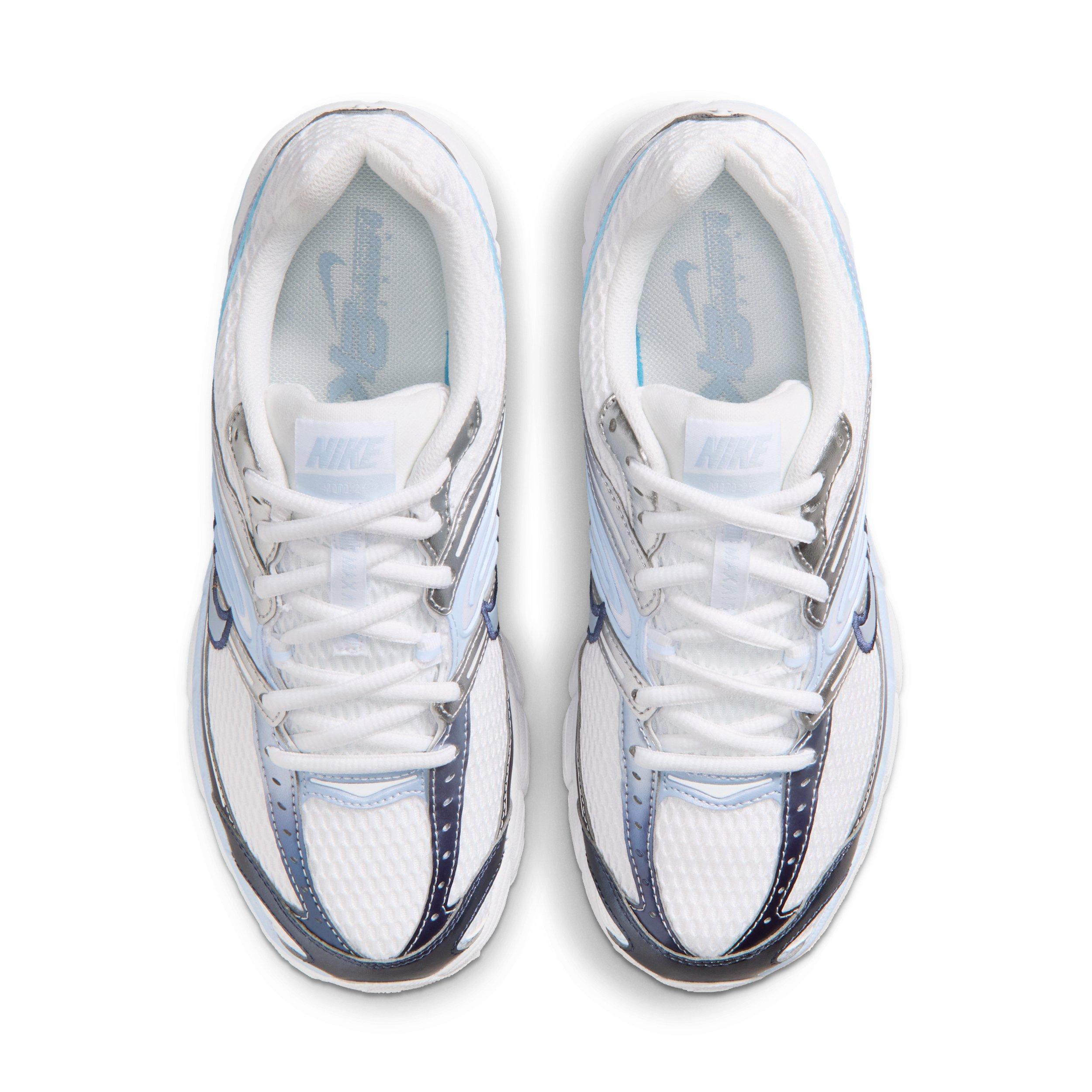 Nike Air Max Moto 2K "White/Metallic Silver/Midnight Navy/Hydrogen Blue" Women's Shoe - WHITE/SILVER/BLUE Thumbnail View 4