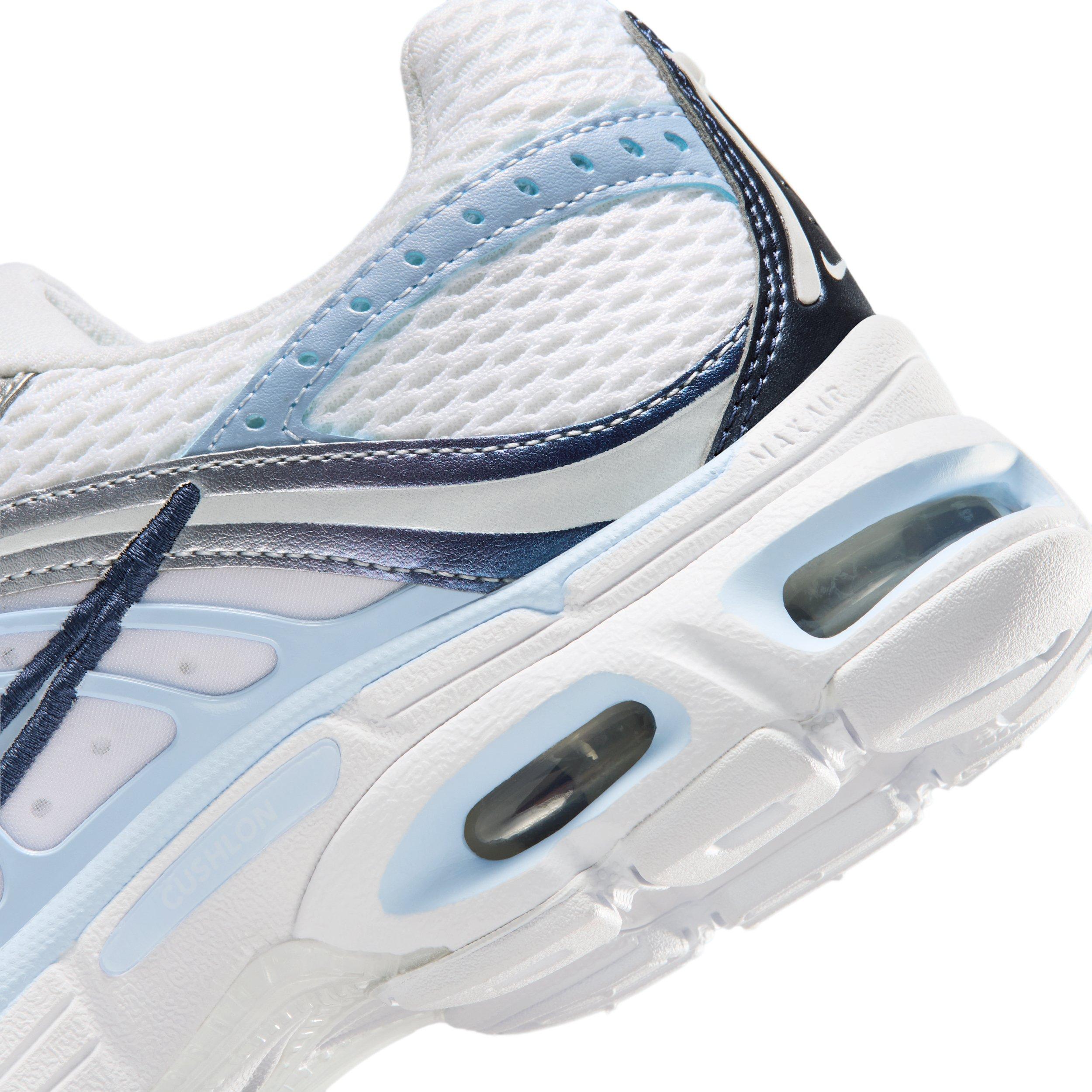 Nike Air Max Moto 2K "White/Metallic Silver/Midnight Navy/Hydrogen Blue" Women's Shoe - WHITE/SILVER/BLUE Thumbnail View 8