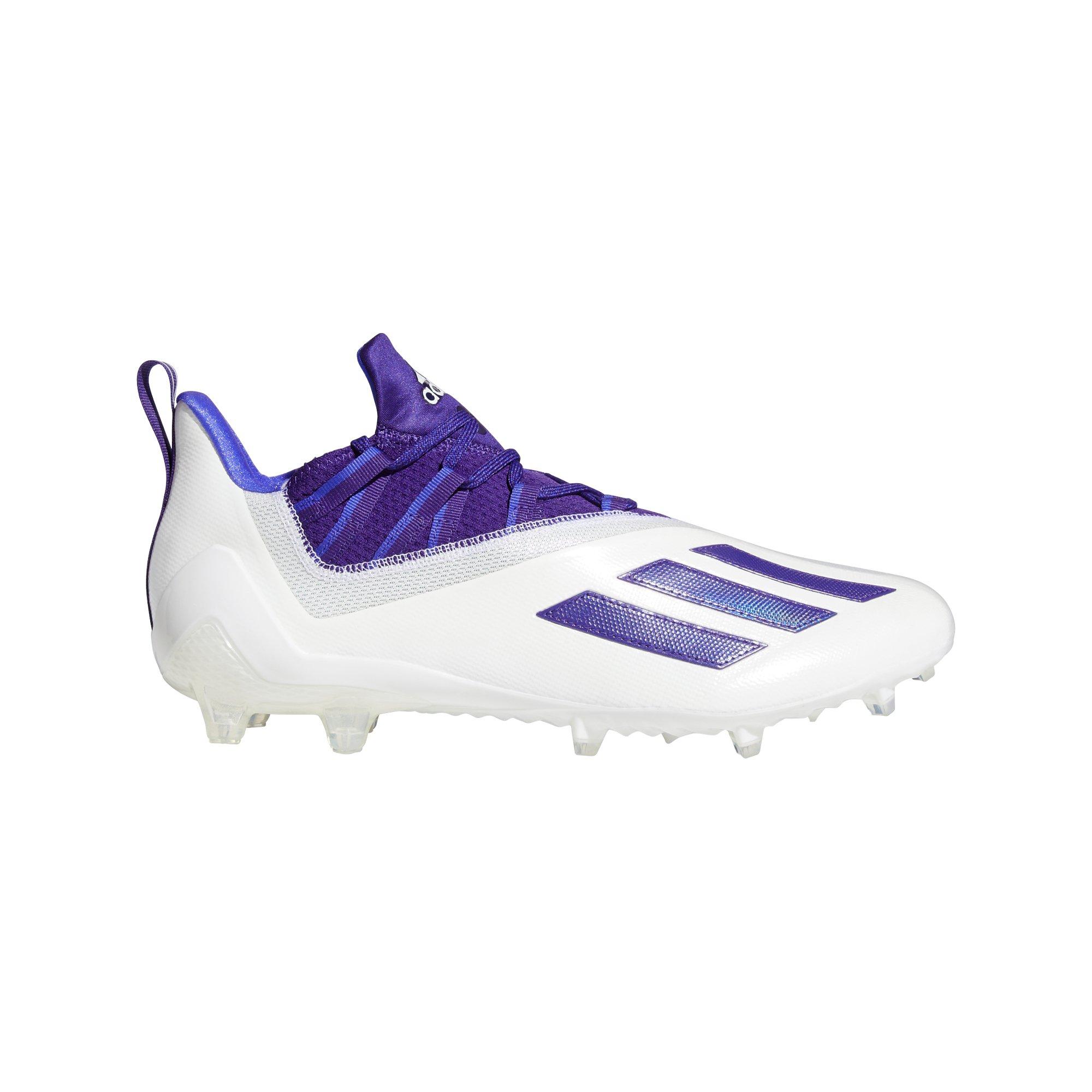 purple adidas football cleats