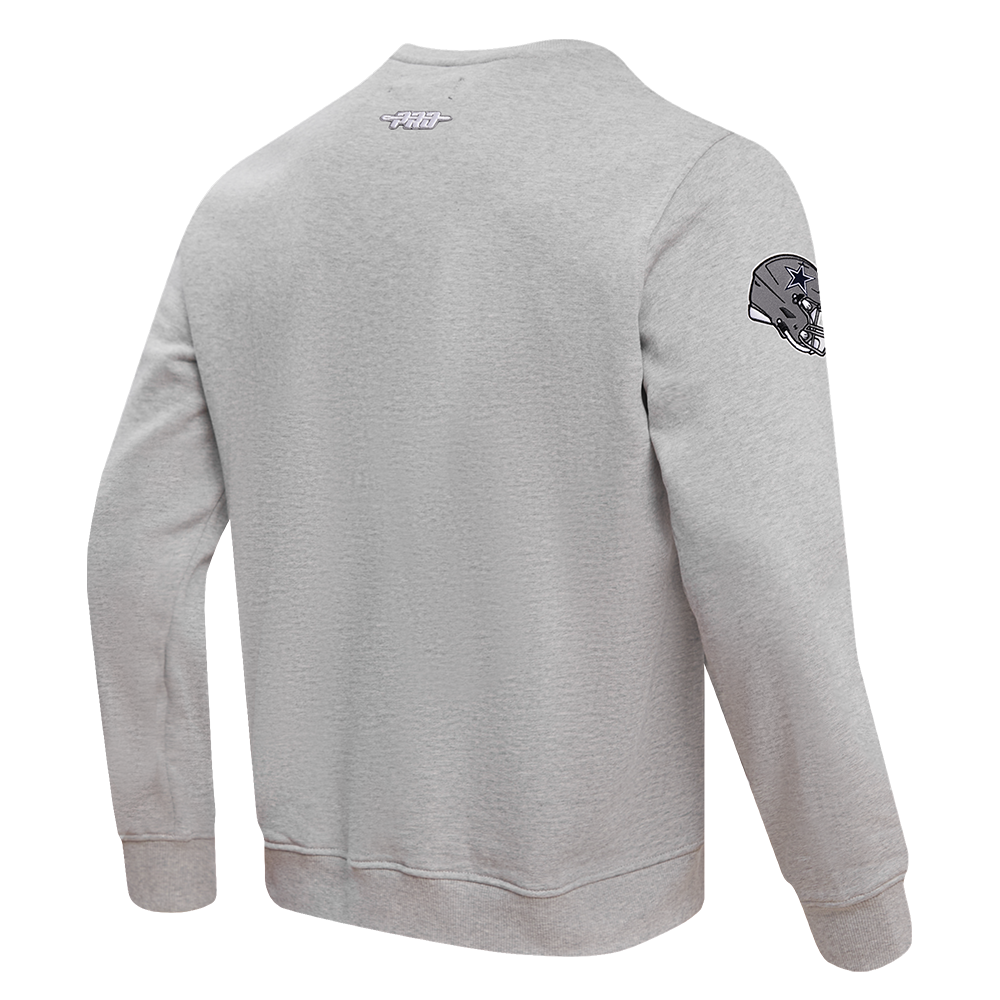Pro Standard Men's NFL Dallas Cowboys Old English Crewneck -Grey - GREY Thumbnail View 4