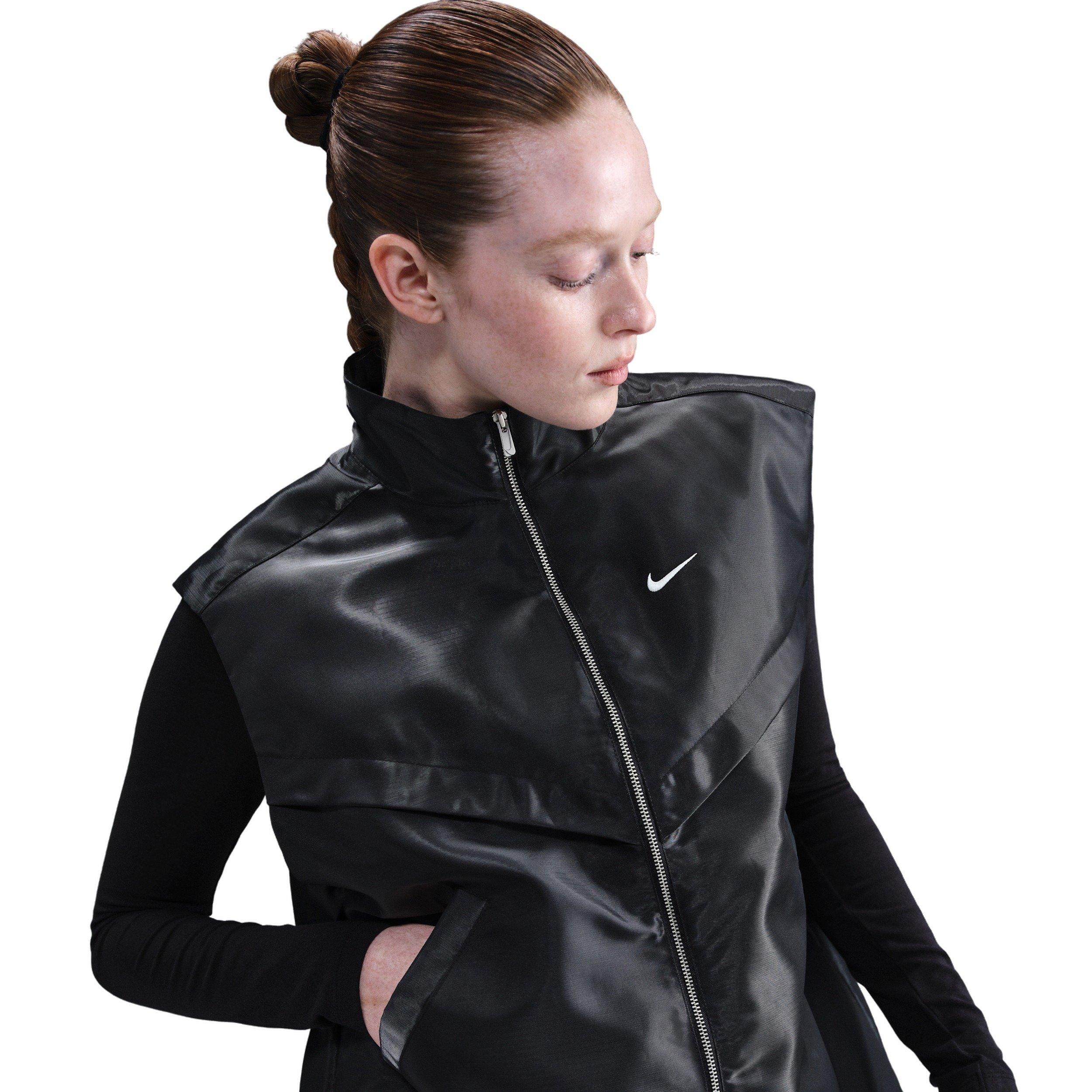 Nike Women's Sportswear Shine Windrunner Vest -Black - BLACK Thumbnail View 1