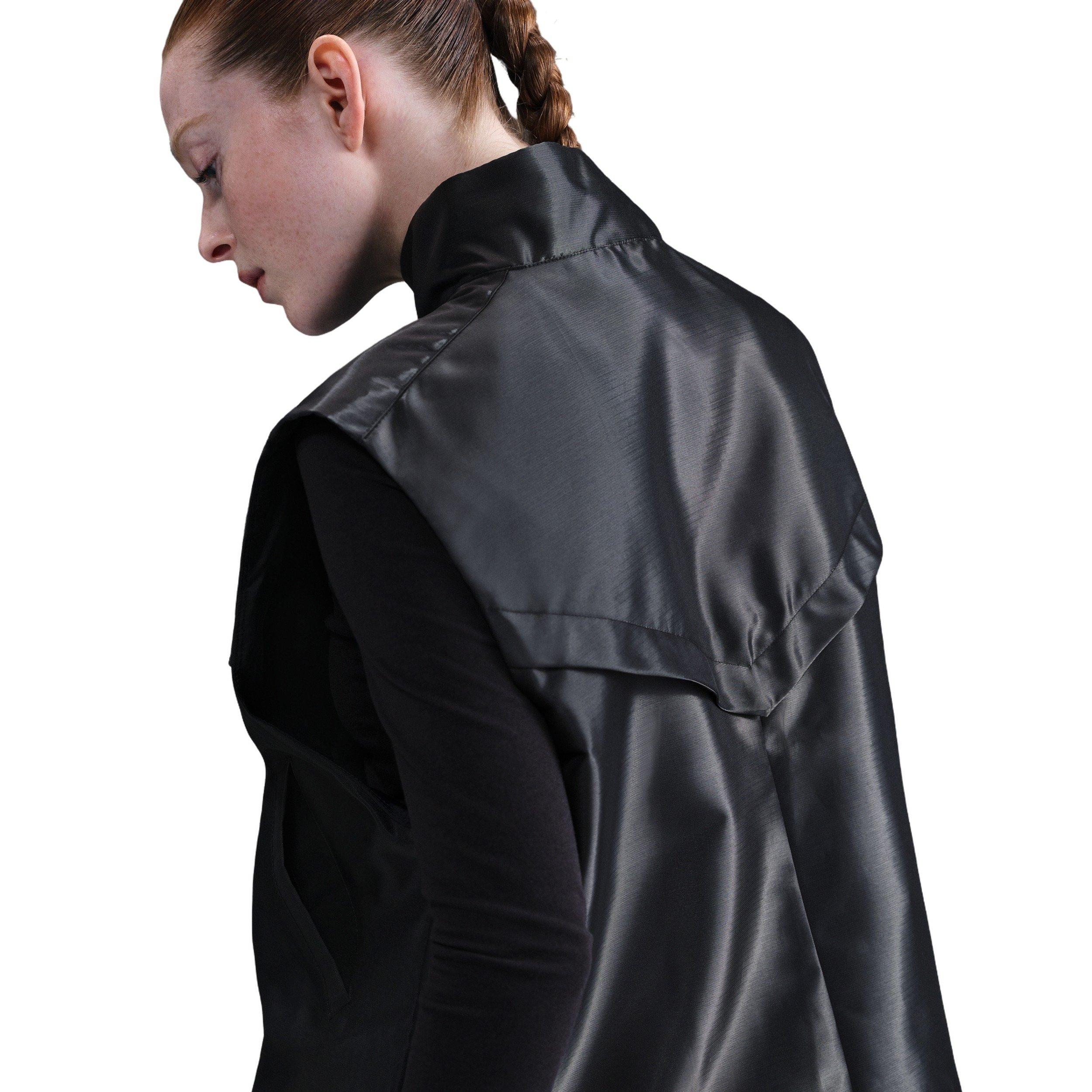 Nike Women's Sportswear Shine Windrunner Vest -Black - BLACK Thumbnail View 2