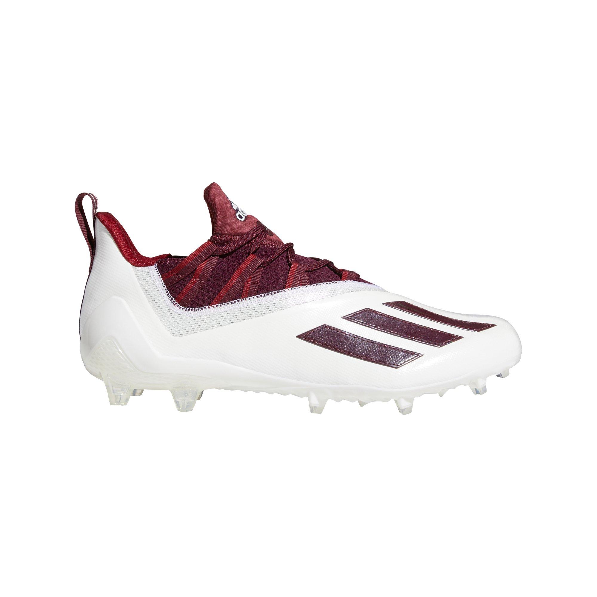 Sale 60 Off シューズ スニーカー メンズ アディダス Adidas White Maroon Cleat Football 11 0 Adizero ミドルカット Sutevalle Org